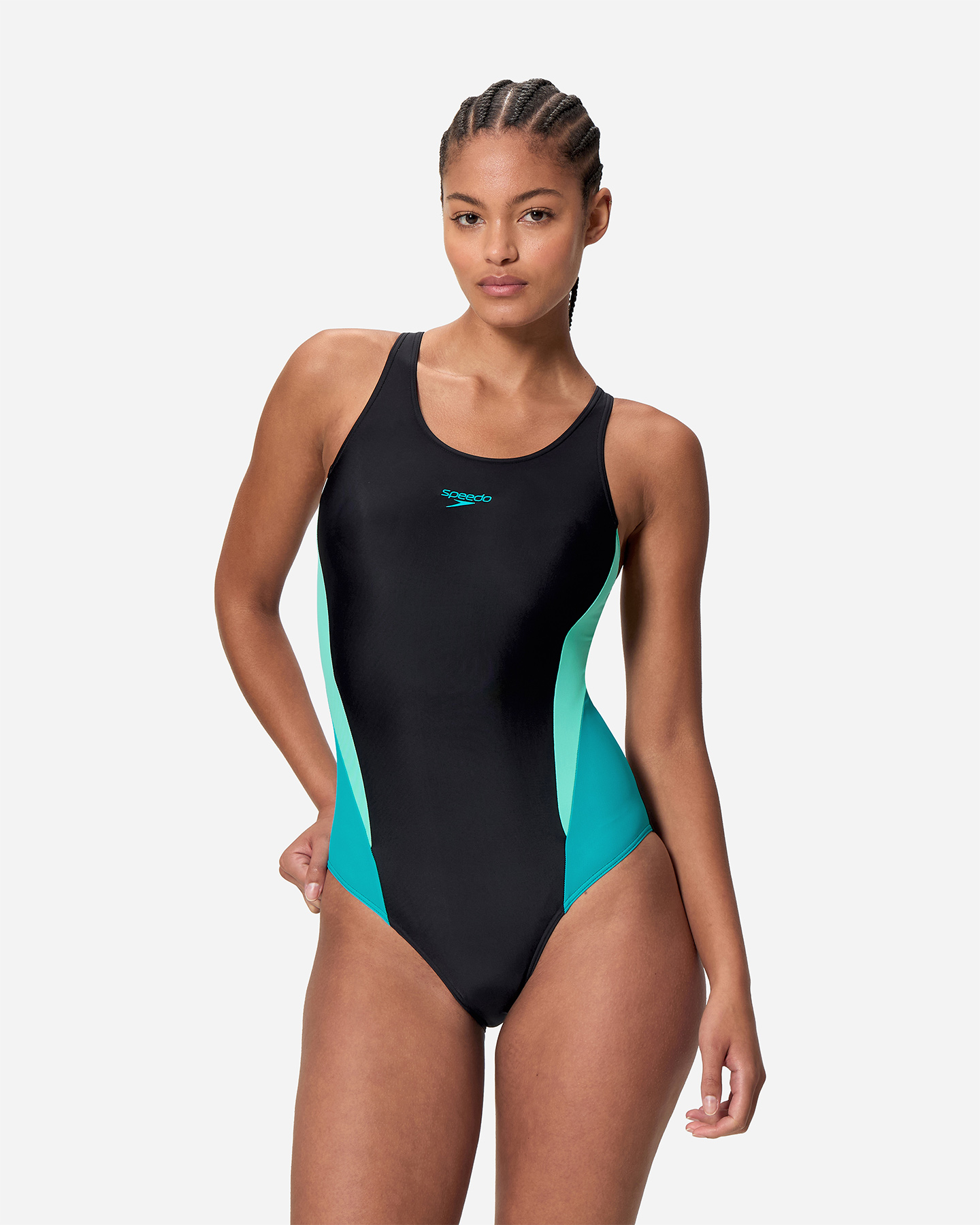 Costume piscina SPEEDO COLOURBLOCK SPLICE 2.0 W - Grigio - 2 | Cisalfa Sport