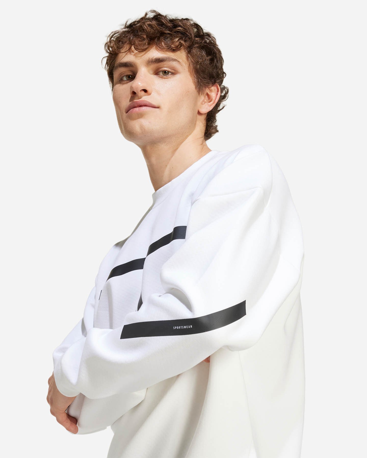 Felpa ADIDAS Z.N.E. M - Bianco - 4 | Cisalfa Sport