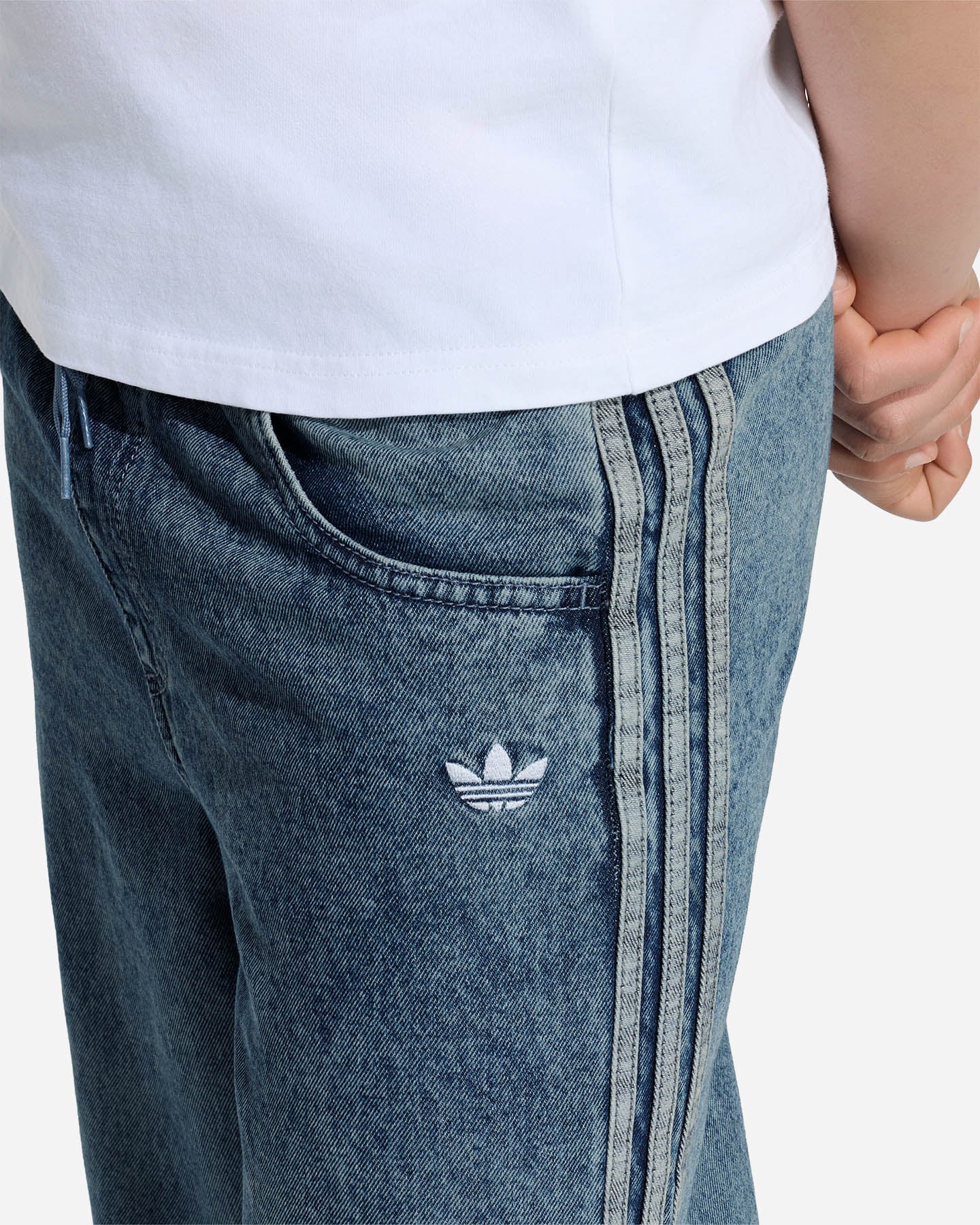 Pantalone ADIDAS FIREBIRD JR - Denim - 4 | Cisalfa Sport