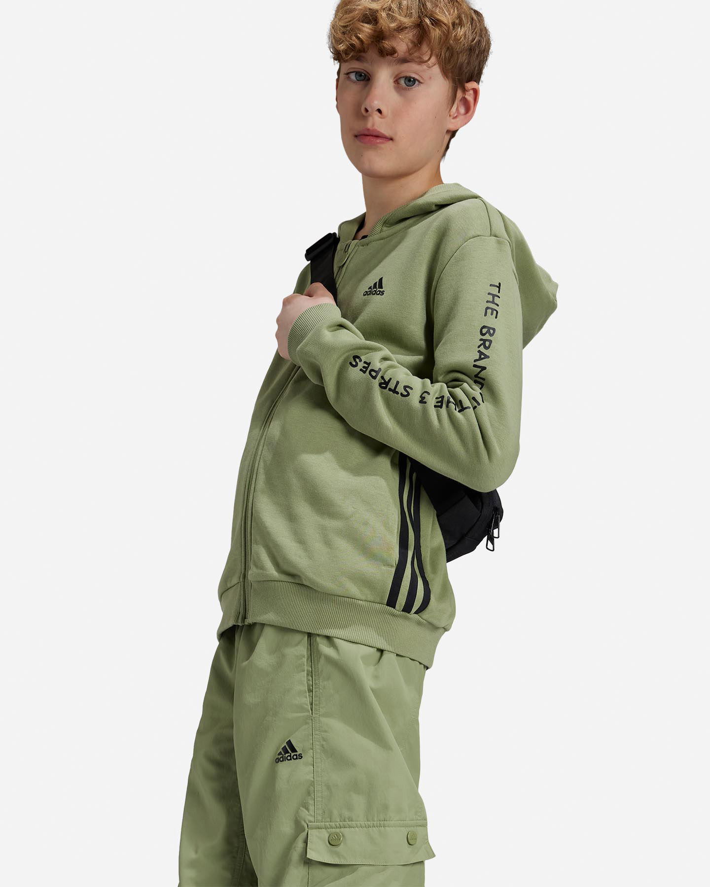 Felpa ADIDAS STREET JAM JR - Verde - 3 | Cisalfa Sport