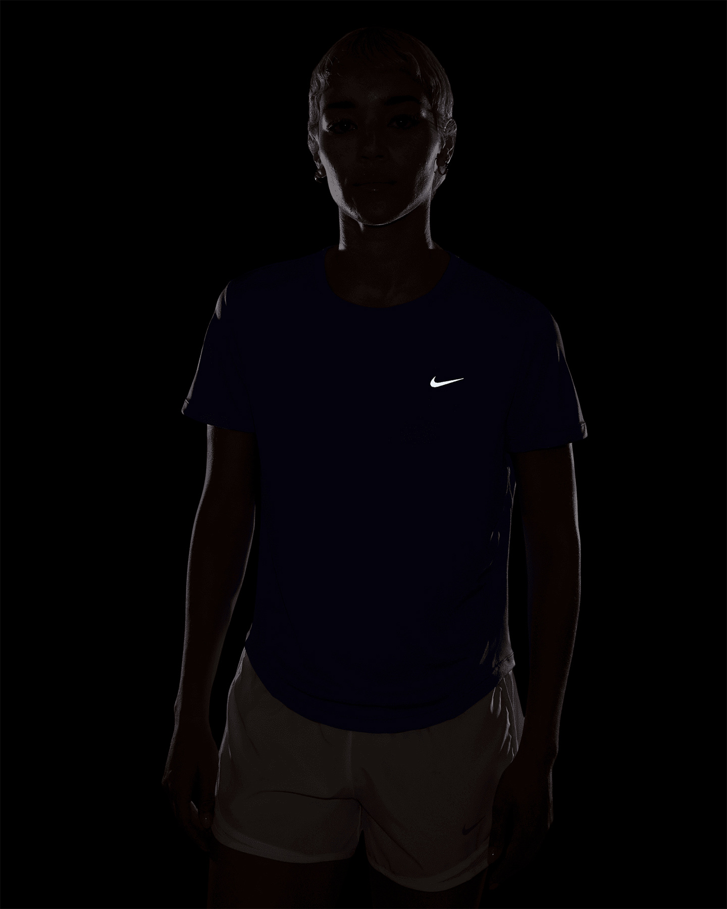 T-shirt running NIKE TEMPO W - Viola - 3 | Cisalfa Sport