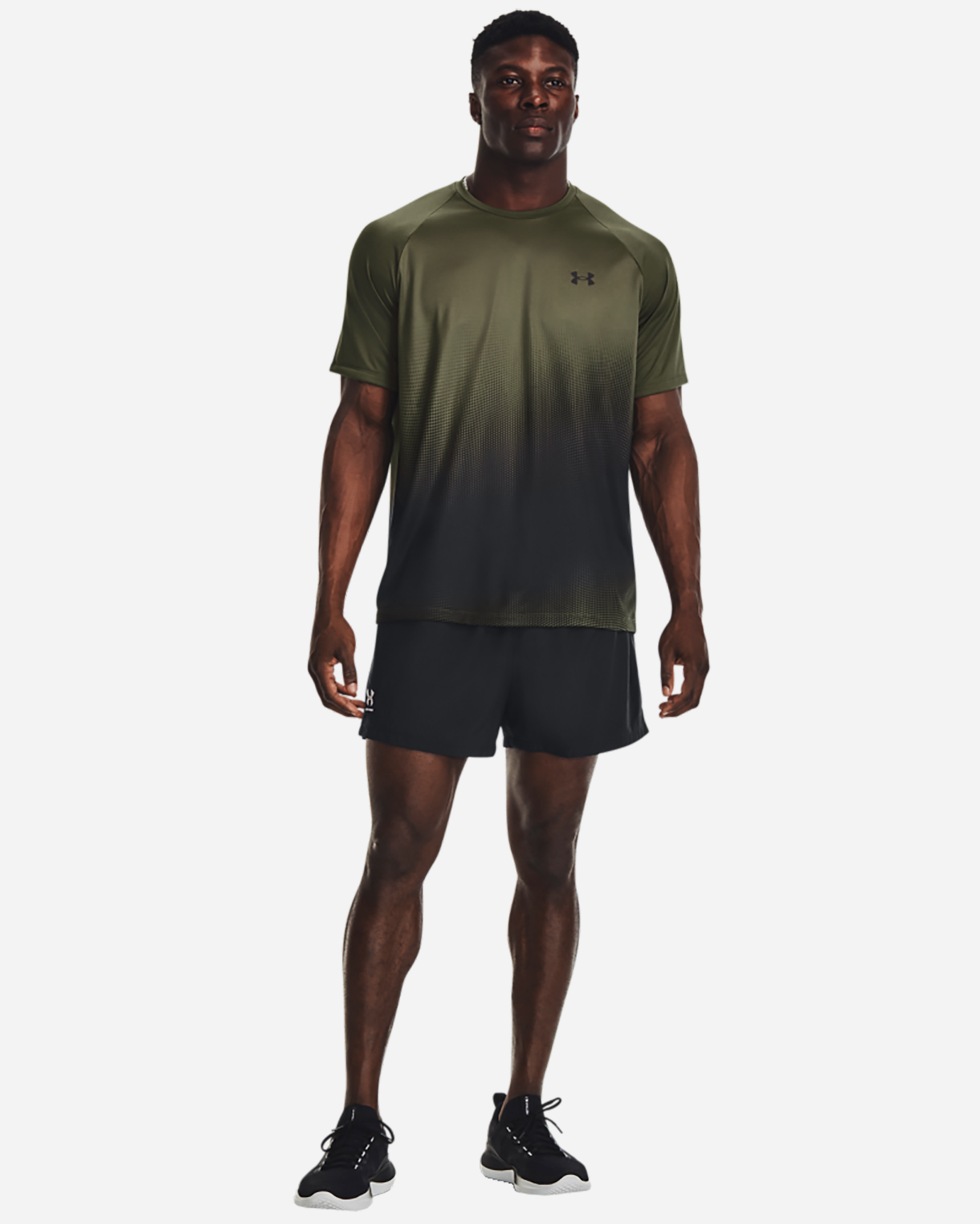 T-shirt training UNDER ARMOUR TECH FADE GRAPHIC M - Nero - 5 | Cisalfa Sport