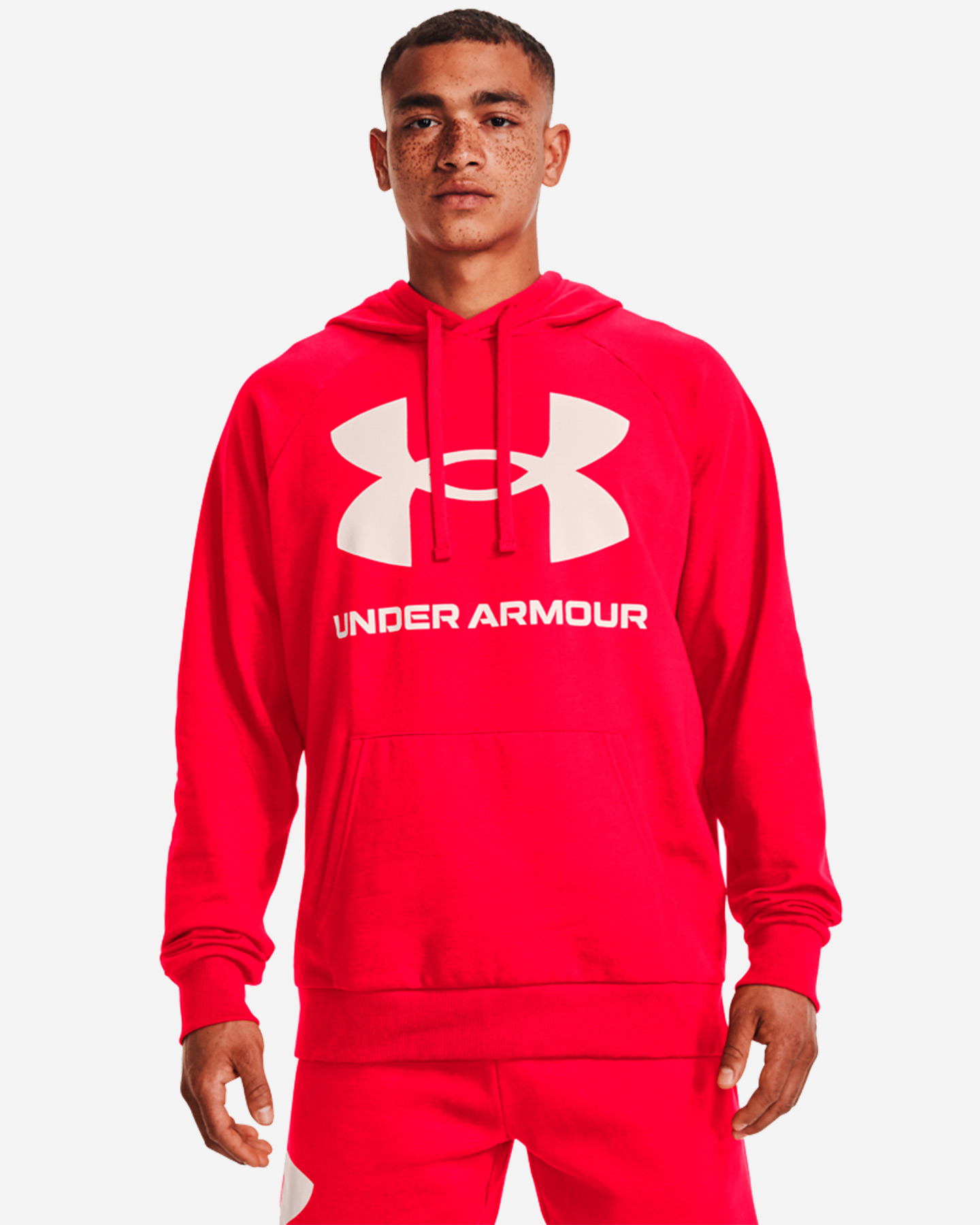 Felpa UNDER ARMOUR RIVAL BIG LOGO M - Rosso - 2 | Cisalfa Sport