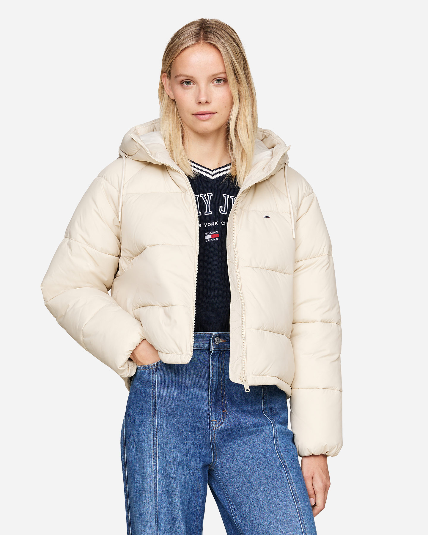 Giubbotto TOMMY HILFIGER VAIL PUFFER W - Beige - 1 | Cisalfa Sport