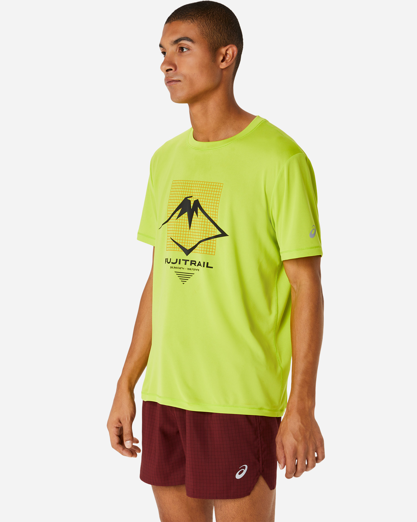 T-shirt running ASICS FUJITRAIL LOGO M - Giallo - 2 | Cisalfa Sport