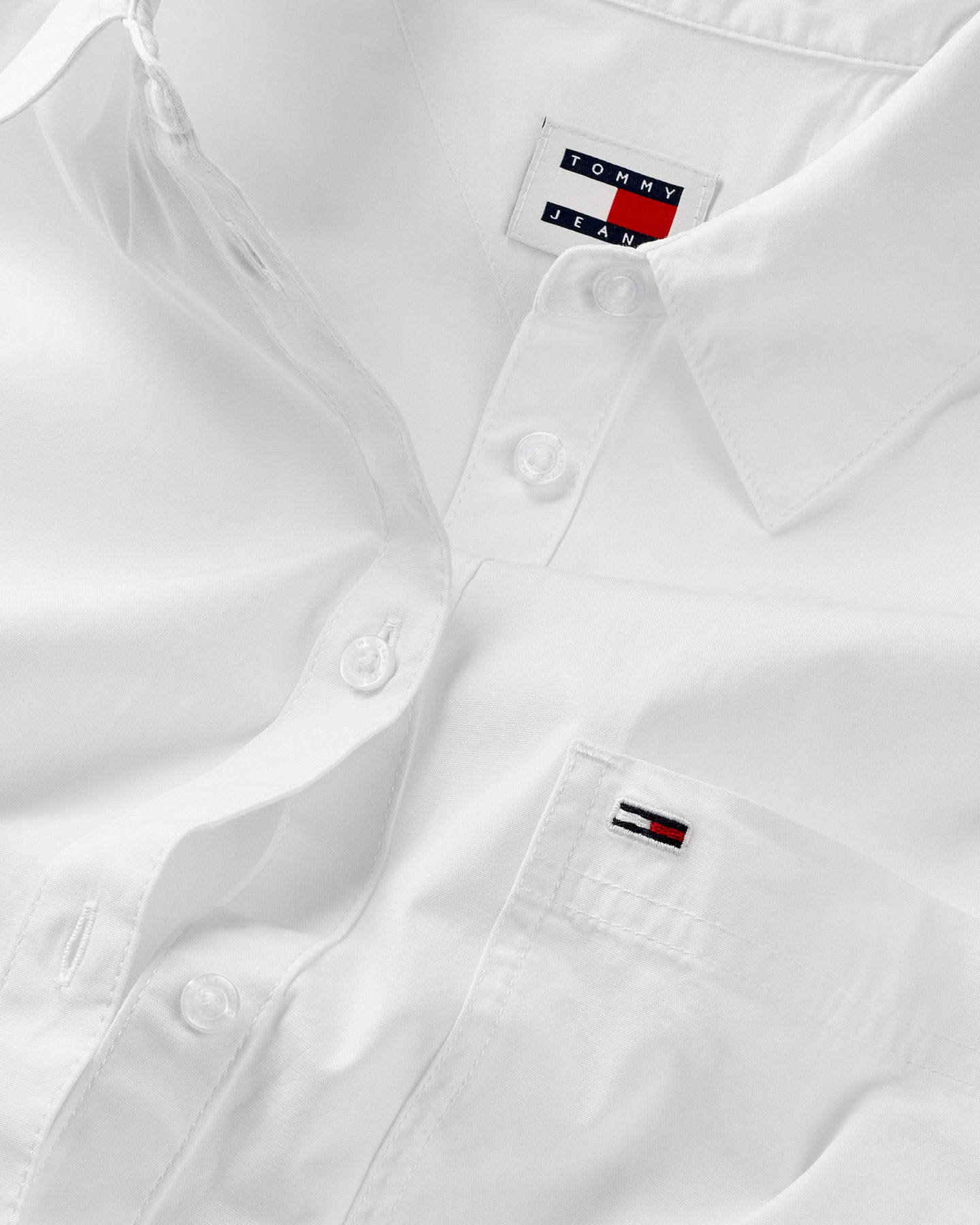 Camicia TOMMY HILFIGER FRONT KNOT W - Bianco - 2 | Cisalfa Sport