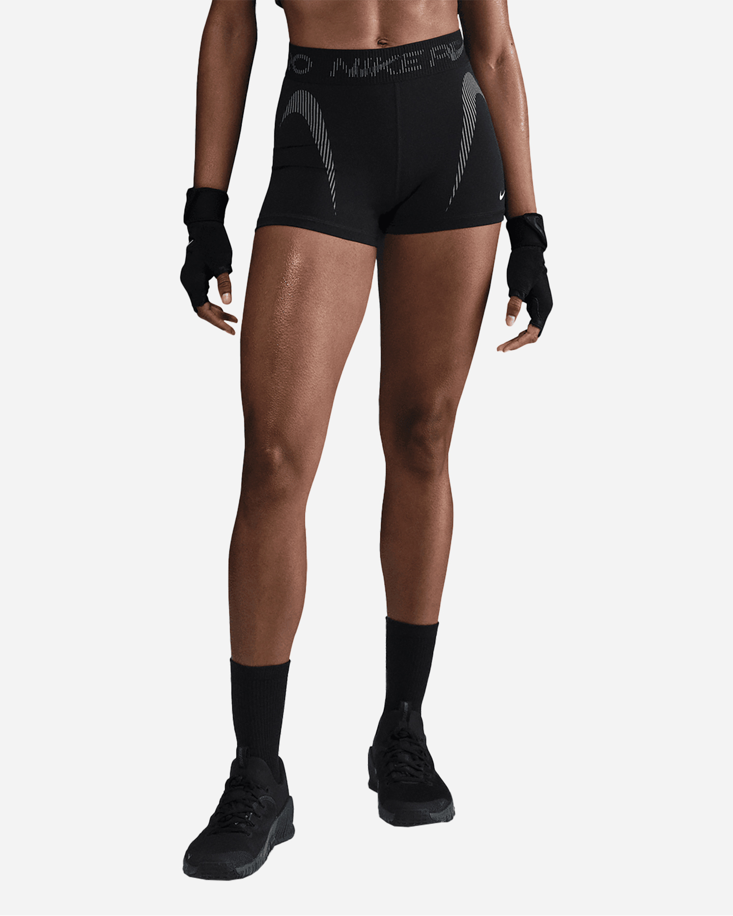 Short training NIKE DRI FIT PRO 3IN W - Nero - 0 | Cisalfa Sport