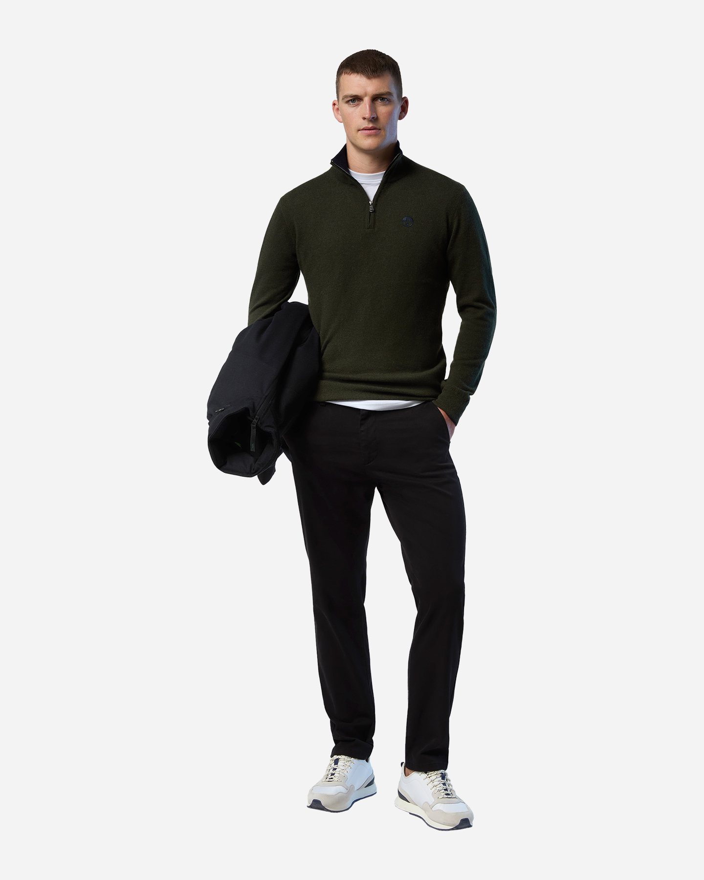 Maglione NORTH SAILS ZIP COTTON M - Verde - 4 | Cisalfa Sport