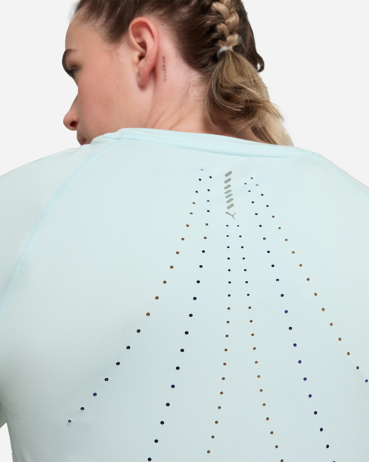 Maglia running PUMA CLOUDSPUN W - Azzurro - 4 | Cisalfa Sport