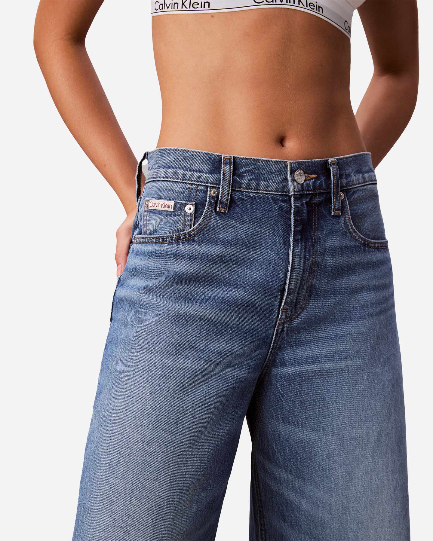 Jeans CALVIN KLEIN JEANS WIDE LEG REG W - Denim - 3 | Cisalfa Sport