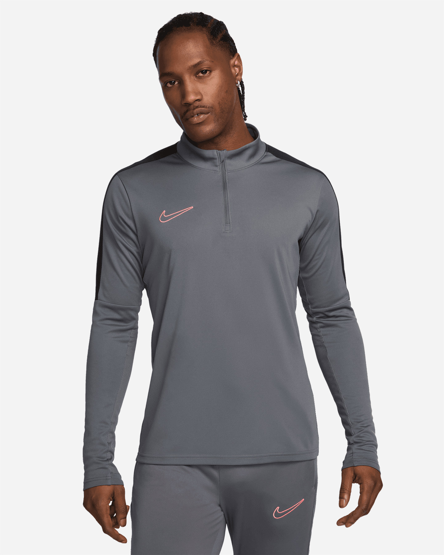Maglia calcio NIKE DRI FIT ACADEMY HALF ZIP M - Grigio - 0 | Cisalfa Sport