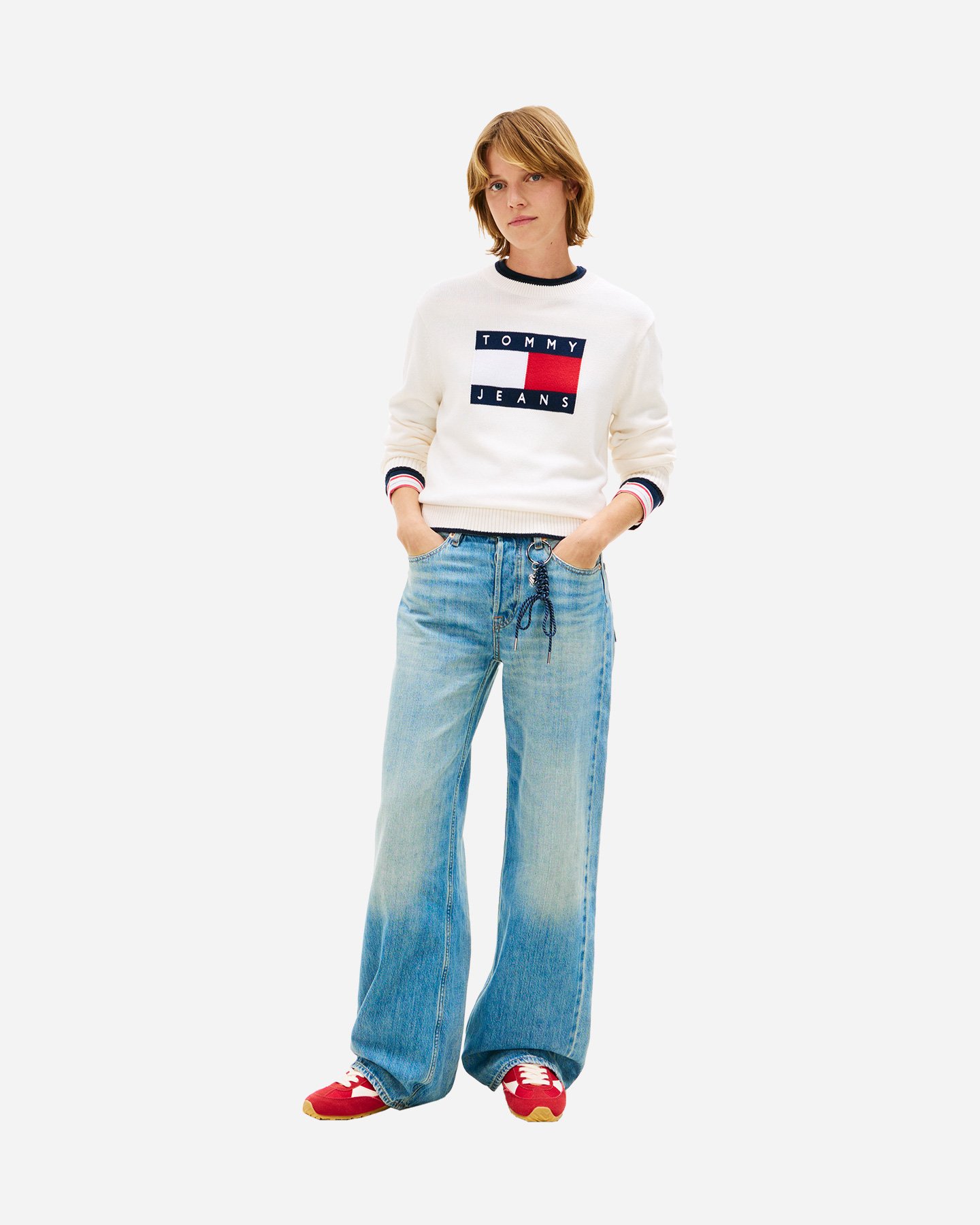 Maglione TOMMY HILFIGER BIG FLAG W - Bianco - 2 | Cisalfa Sport