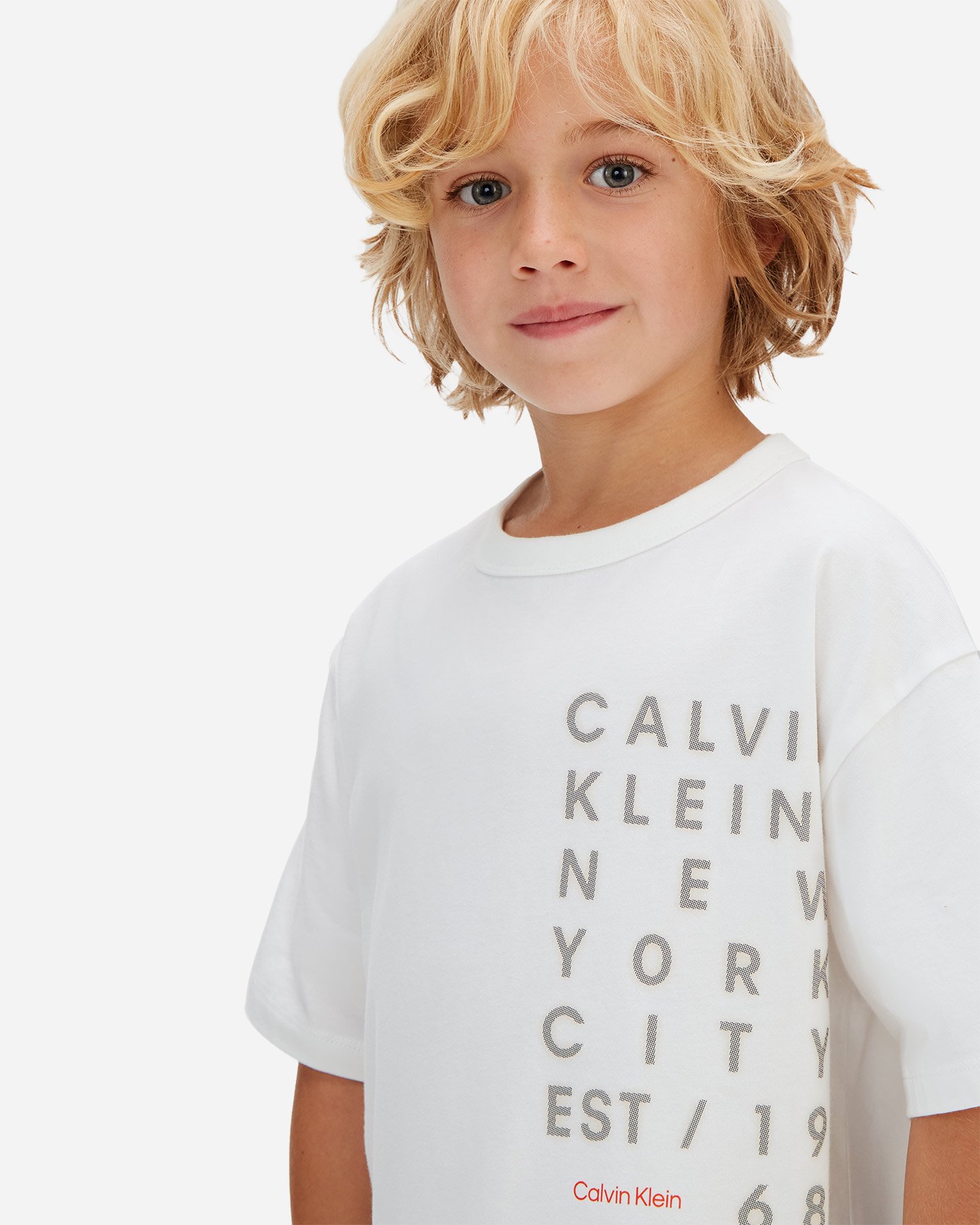 T-shirt CALVIN KLEIN JEANS BASIC JR - Bianco - 4 | Cisalfa Sport