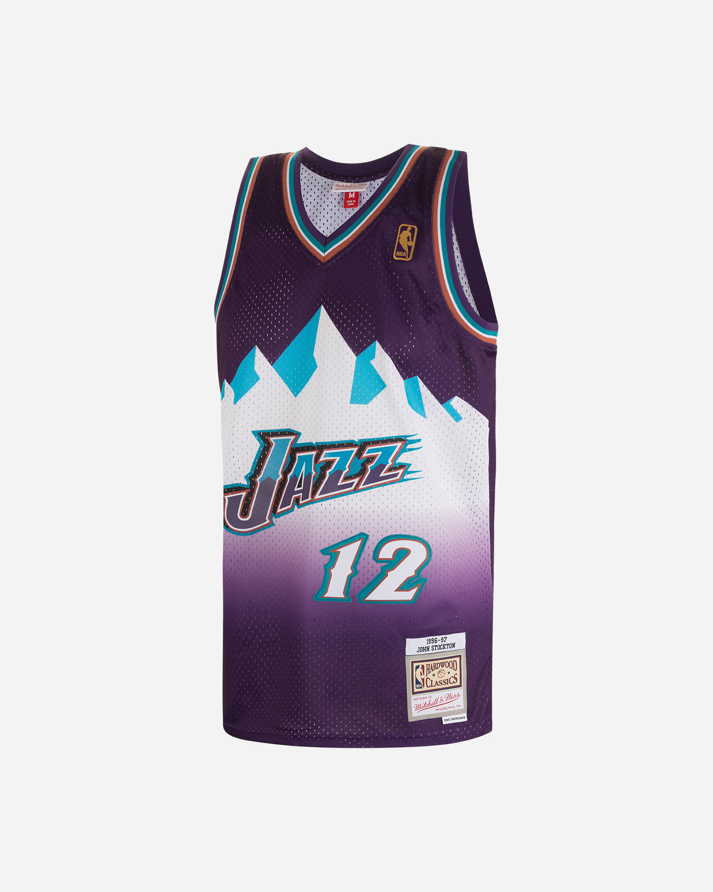 Canotta basket MITCHELL&NESS NBA UTAH JAZZ JOHN STOCKTON '96 ICON M - Viola - 0 | Cisalfa Sport