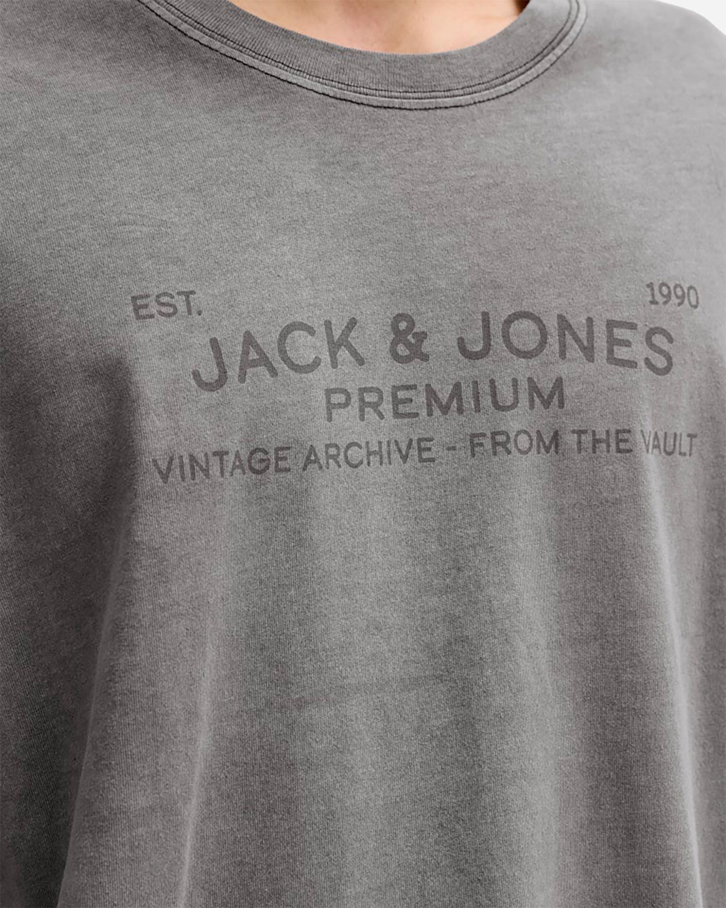 T-shirt JACK & JONES AIDEN M - Grigio - 5 | Cisalfa Sport
