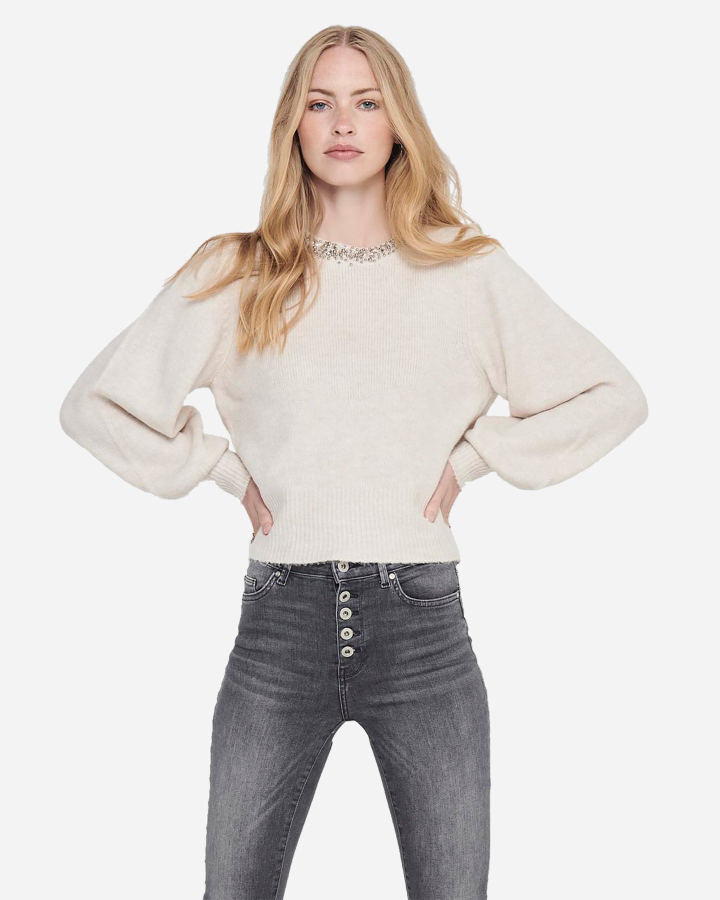 Maglione ONLY ELSA W - Bianco - 2 | Cisalfa Sport