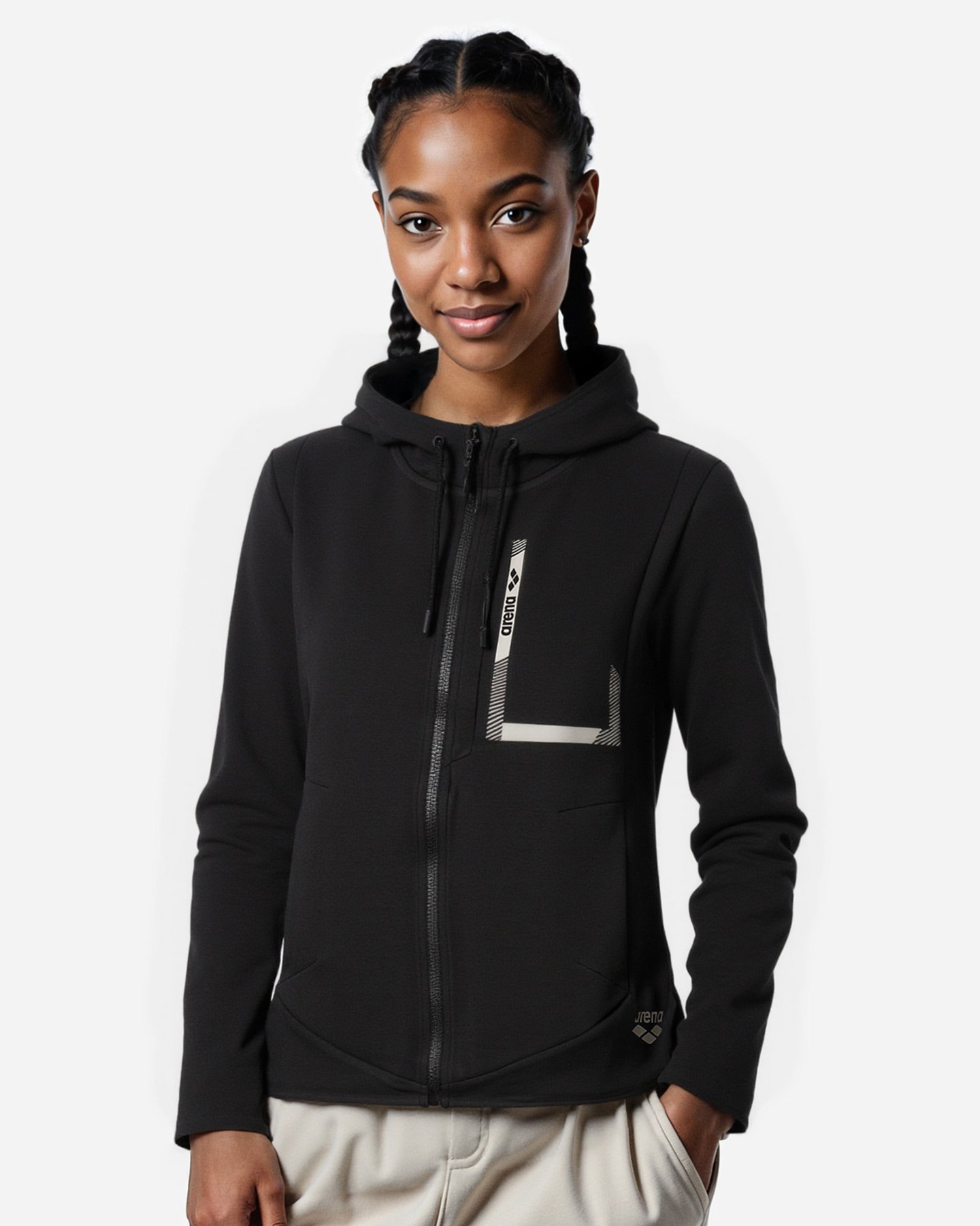 Felpa ARENA ATHLETIC PROGRESS W - Nero - 3 | Cisalfa Sport