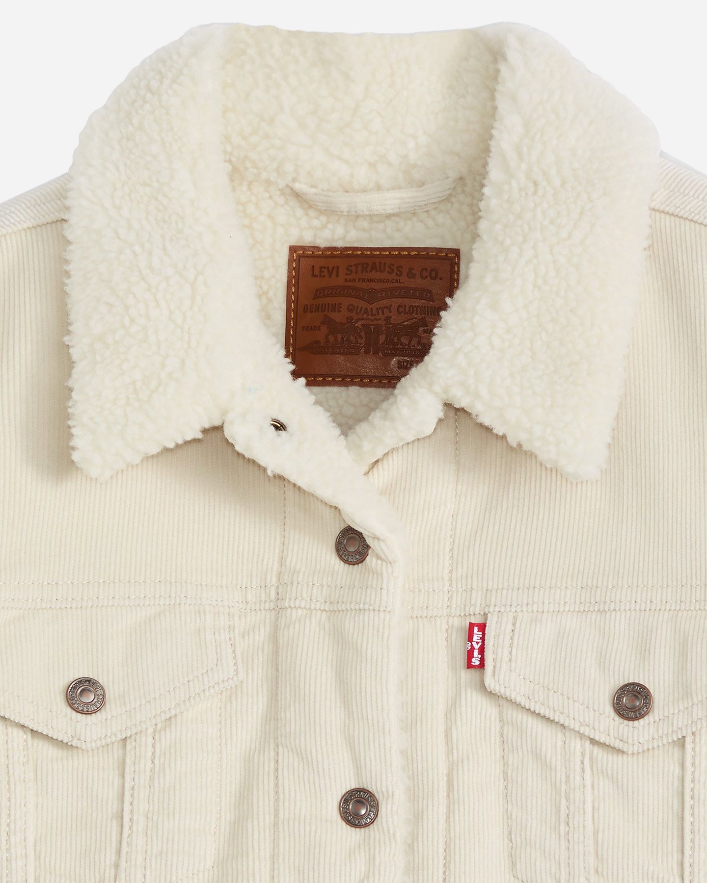 Giubbotto LEVI'S SHERPA W - Bianco - 3 | Cisalfa Sport