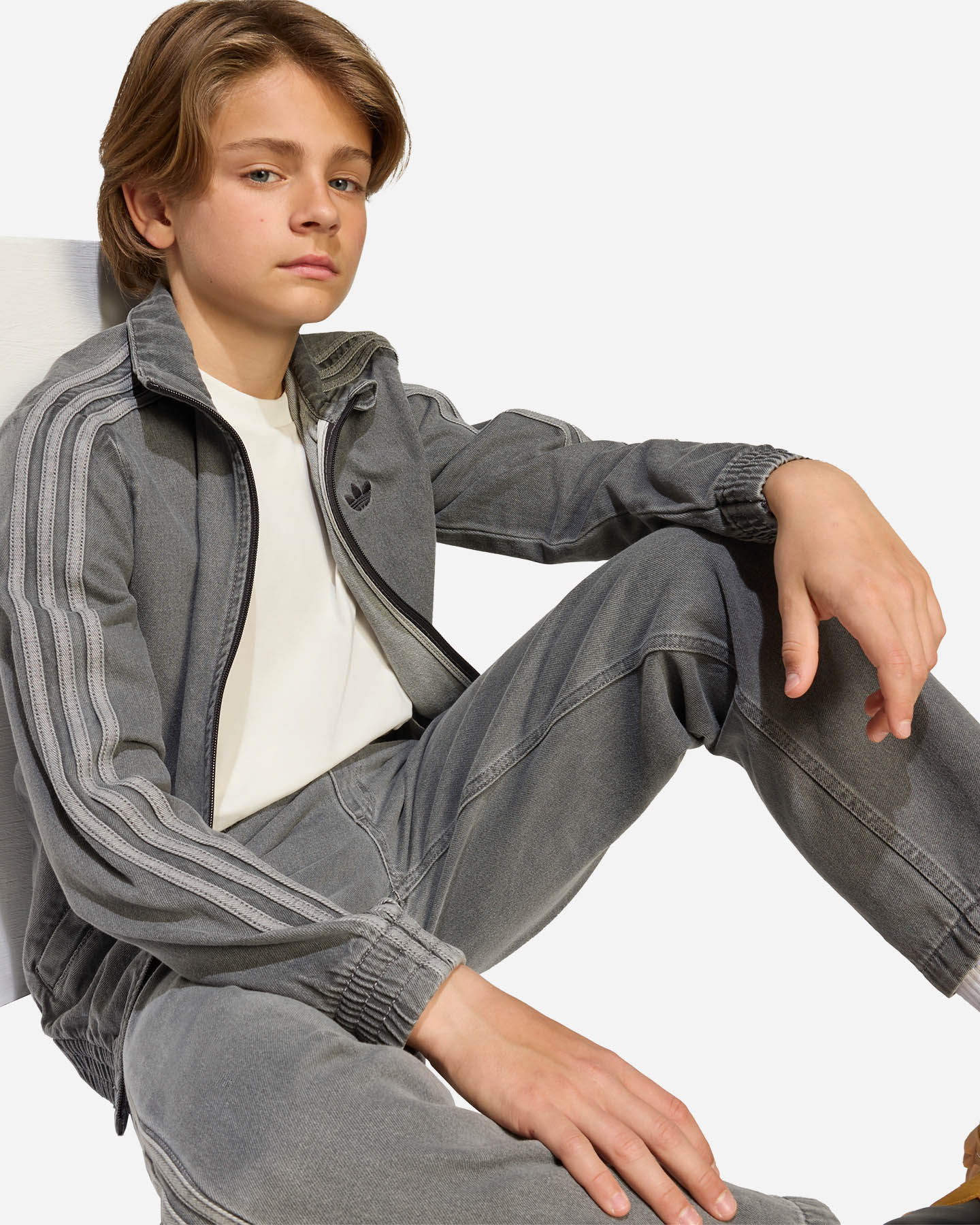 Giubbotto ADIDAS O GIRL DENIM JR - Grigio - 4 | Cisalfa Sport