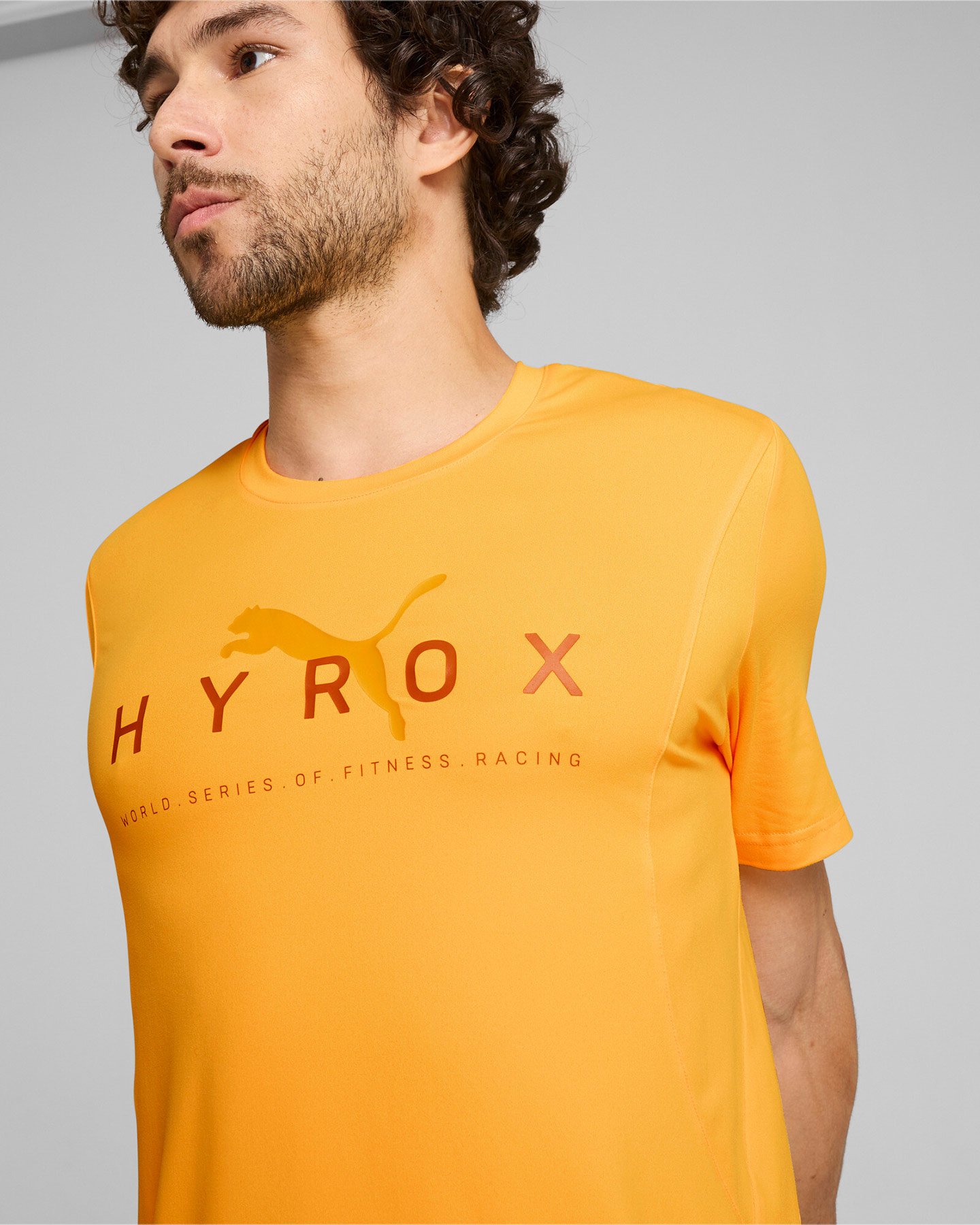 T-shirt training PUMA HYROX ALWAYS ON CLOUDSPUN M - Giallo - 4 | Cisalfa Sport