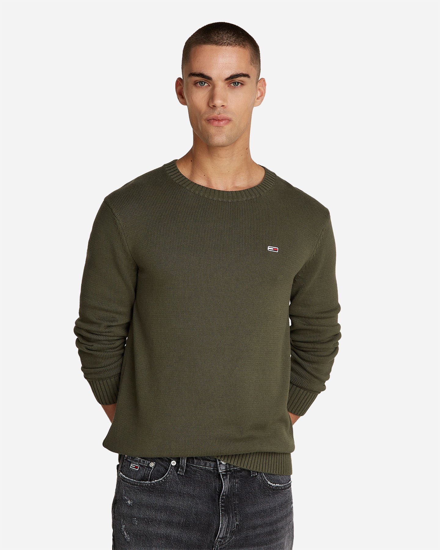 Maglione TOMMY HILFIGER ESSENTIAL M - Verde - 2 | Cisalfa Sport