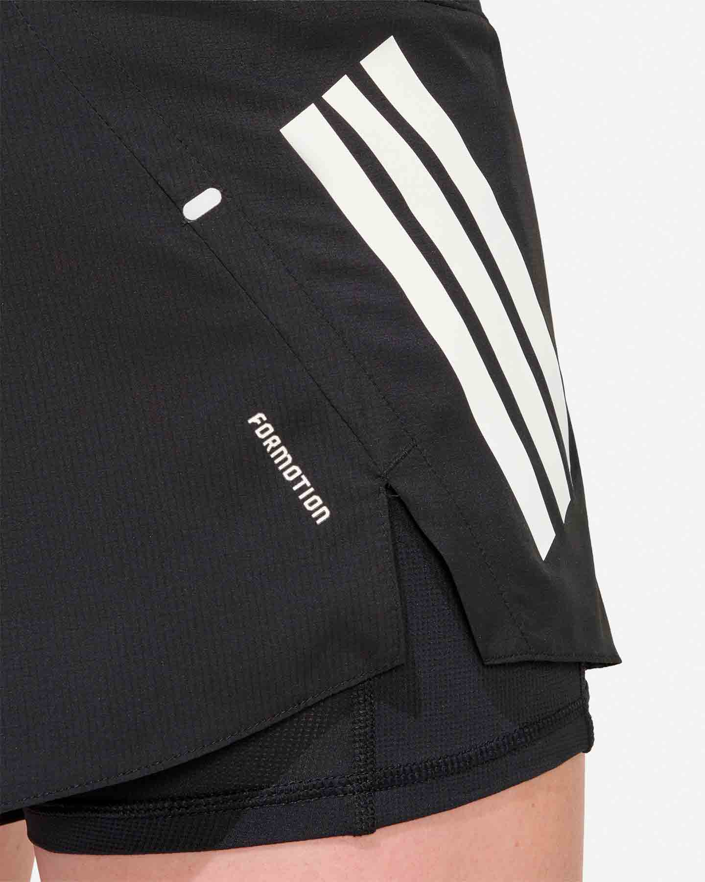 Short running ADIDAS ADI365 FORMOTION 2IN1 W - Nero - 5 | Cisalfa Sport