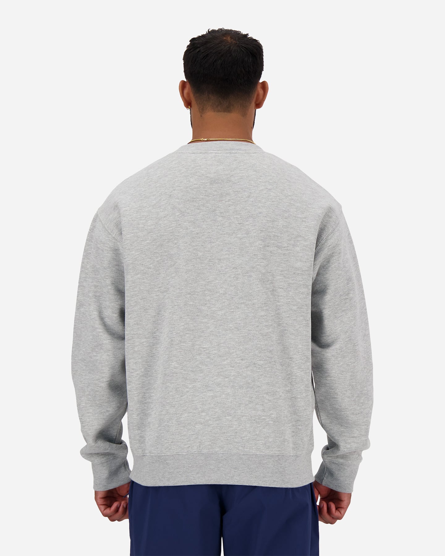 Felpa NEW BALANCE FLC SMALL LOGO SPORT ESSENTIAL M - Grigio - 2 | Cisalfa Sport