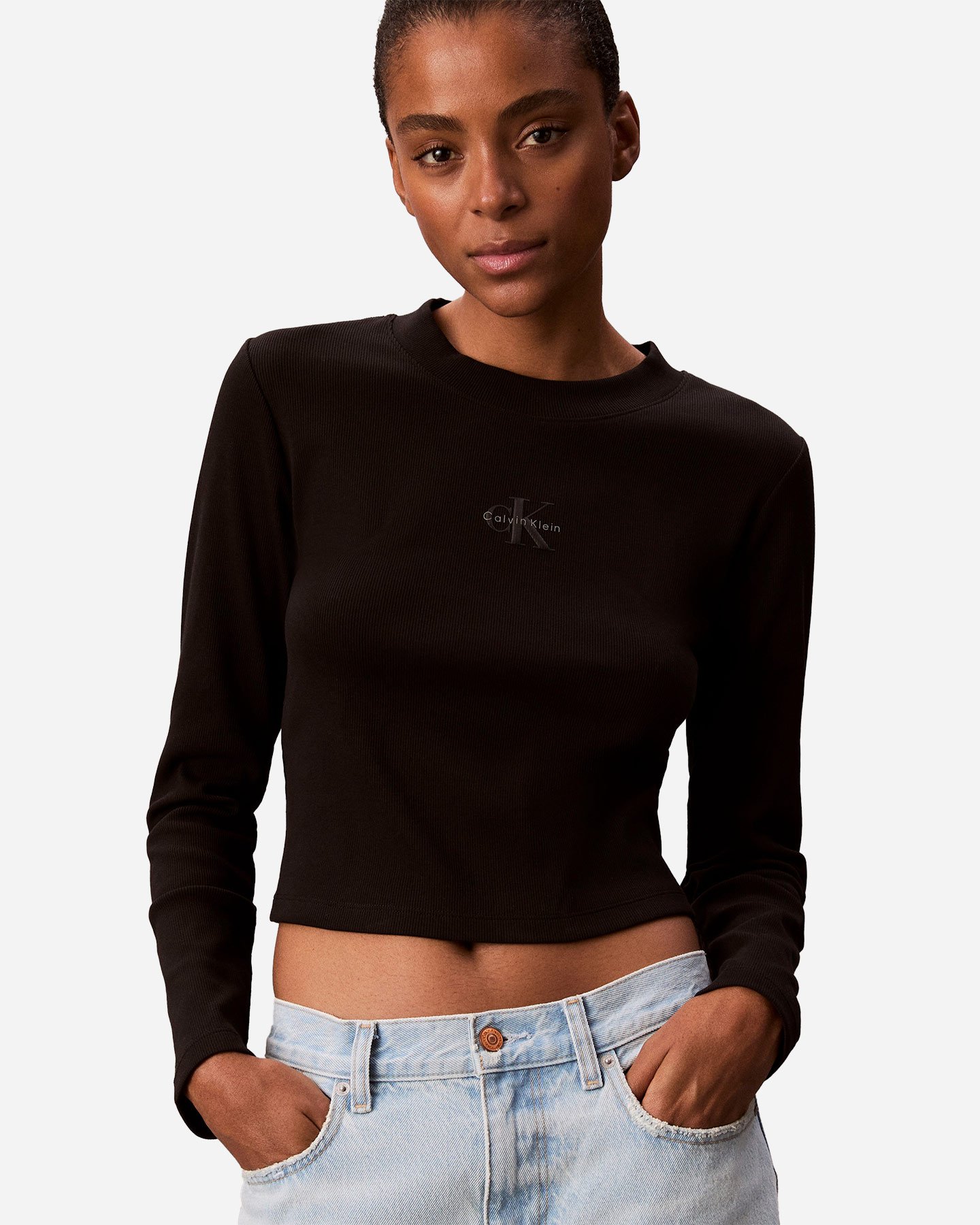 T-shirt CALVIN KLEIN JEANS LOGO W - Nero - 5 | Cisalfa Sport