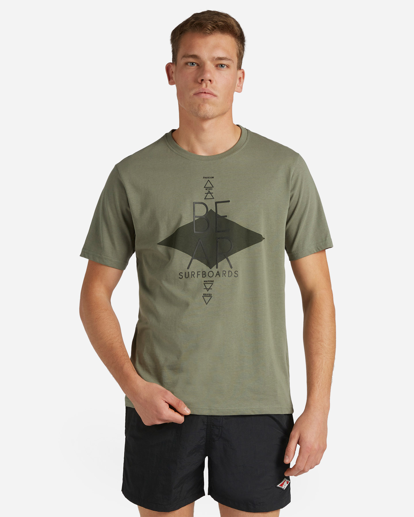 T-shirt BEAR FUTURISITIC TRIBALS M - Verde - 0 | Cisalfa Sport