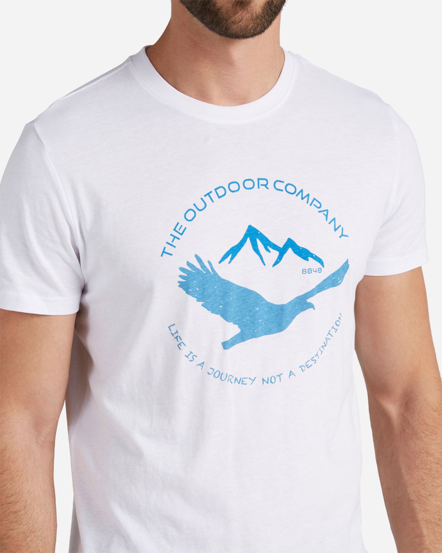 T-shirt 8848 MOUNTAIN ESSENTIAL M - Bianco - 4 | Cisalfa Sport