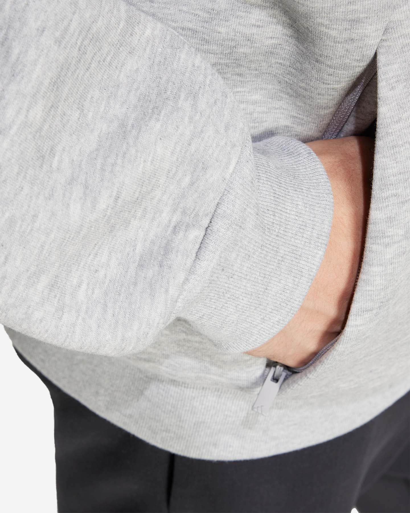 Felpa ADIDAS 3STRIPES M - Grigio - 5 | Cisalfa Sport