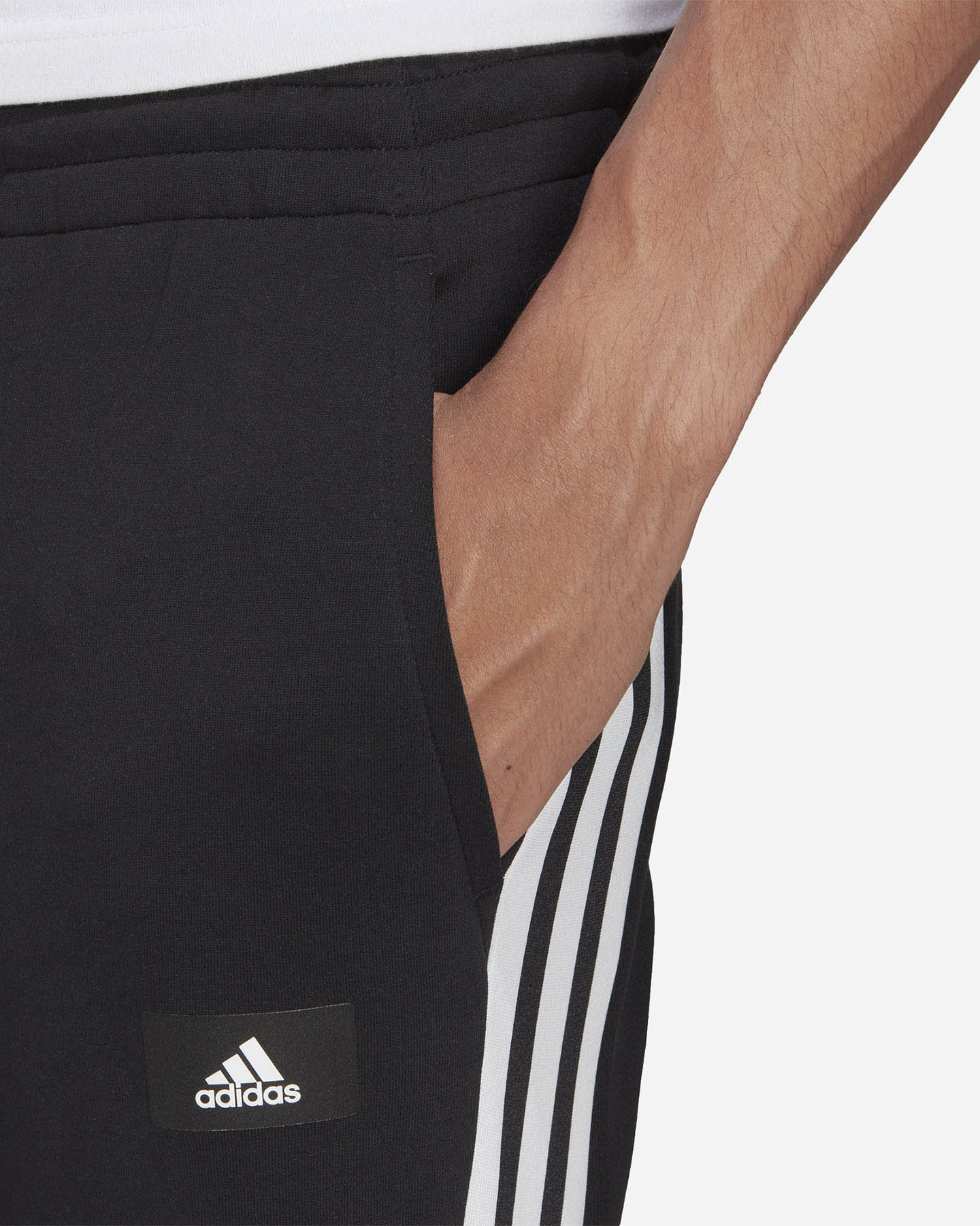 Pantalone ADIDAS DOUBL J 3STRIPES FI M - Nero - 4 | Cisalfa Sport
