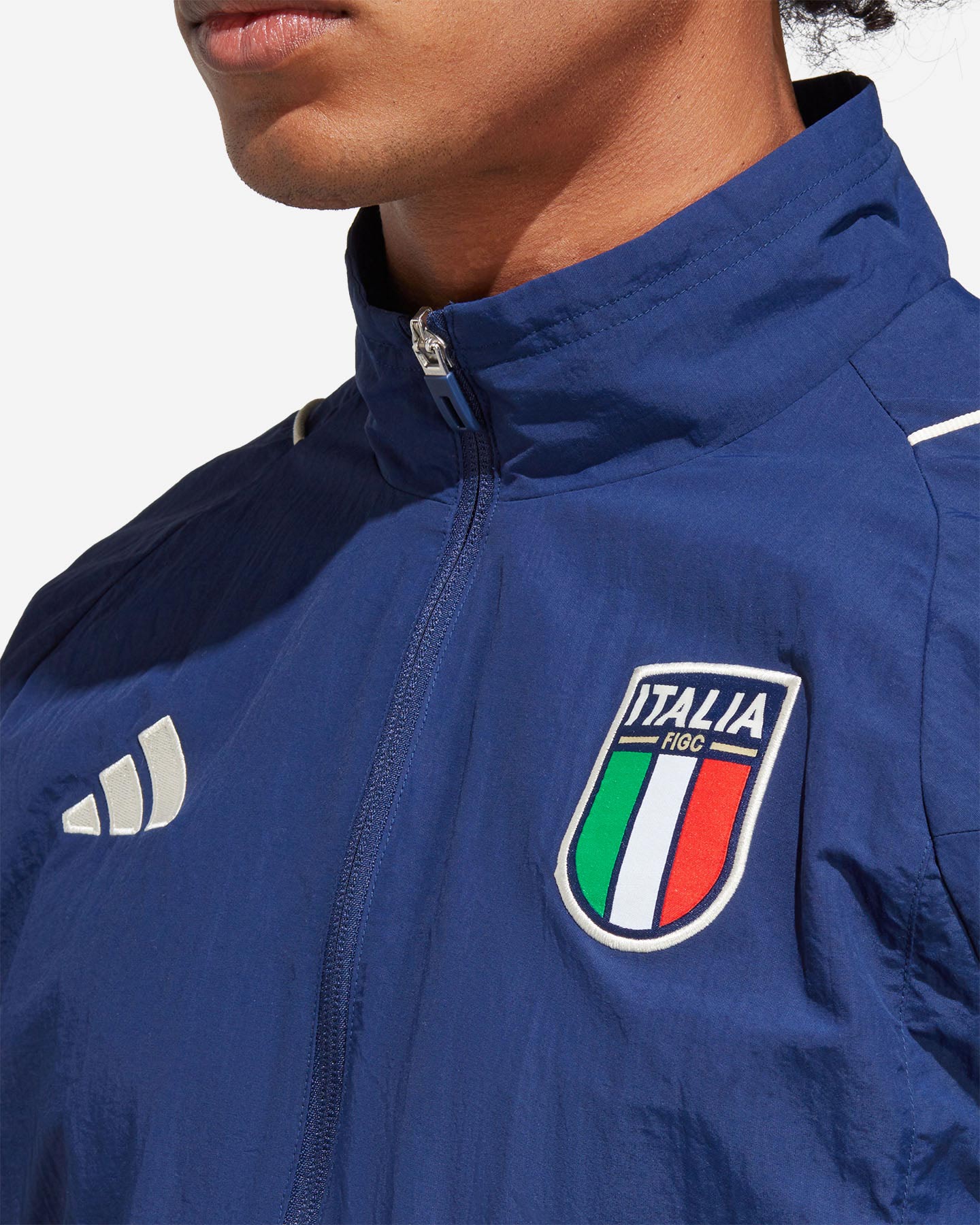 Abbigliamento calcio ufficiale ADIDAS ITALIA PREMATCH M - Blu - 4 | Cisalfa Sport