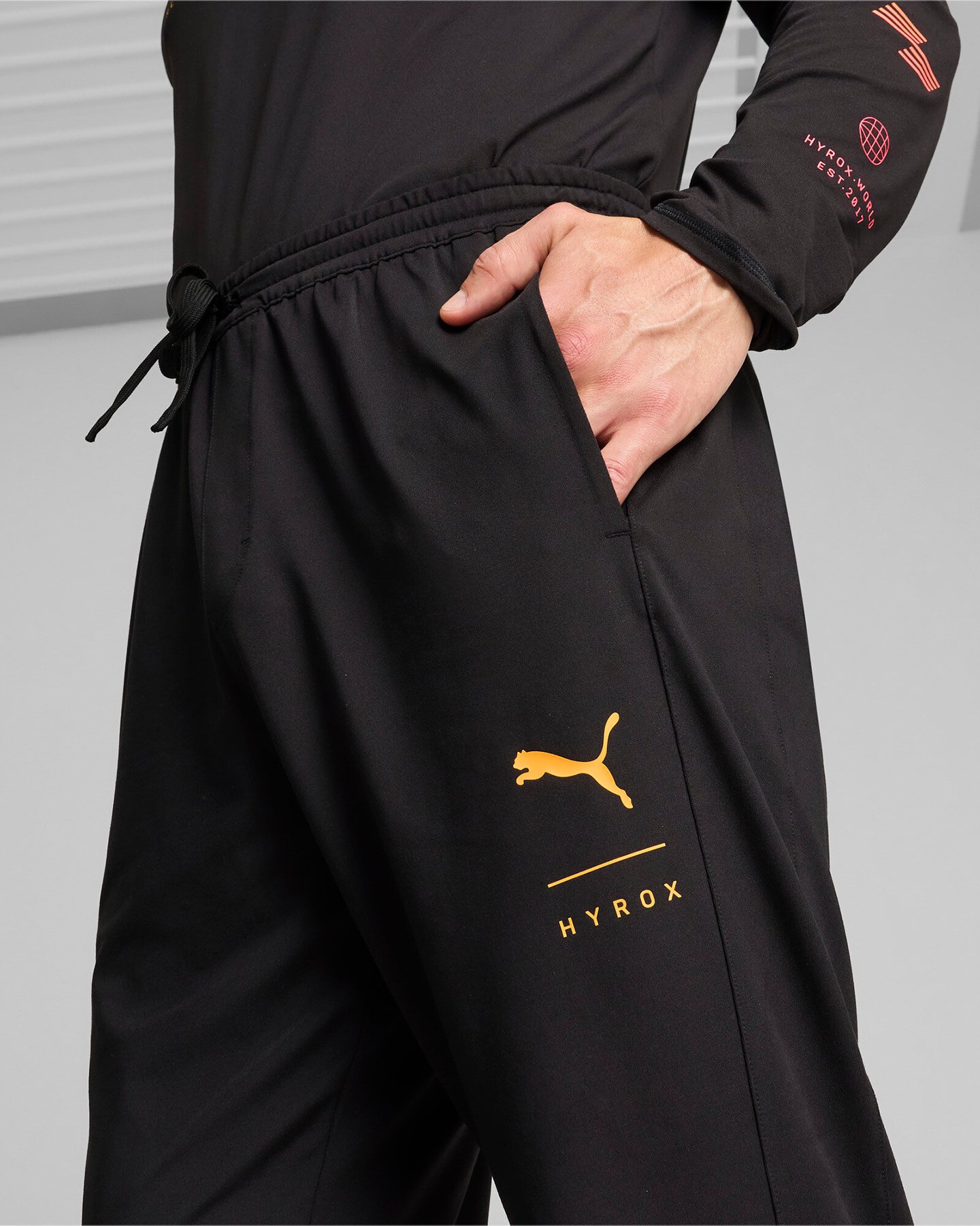 Pantalone training PUMA HYROX ALWAYS ON CLOUDSPUN M - Nero - 4 | Cisalfa Sport