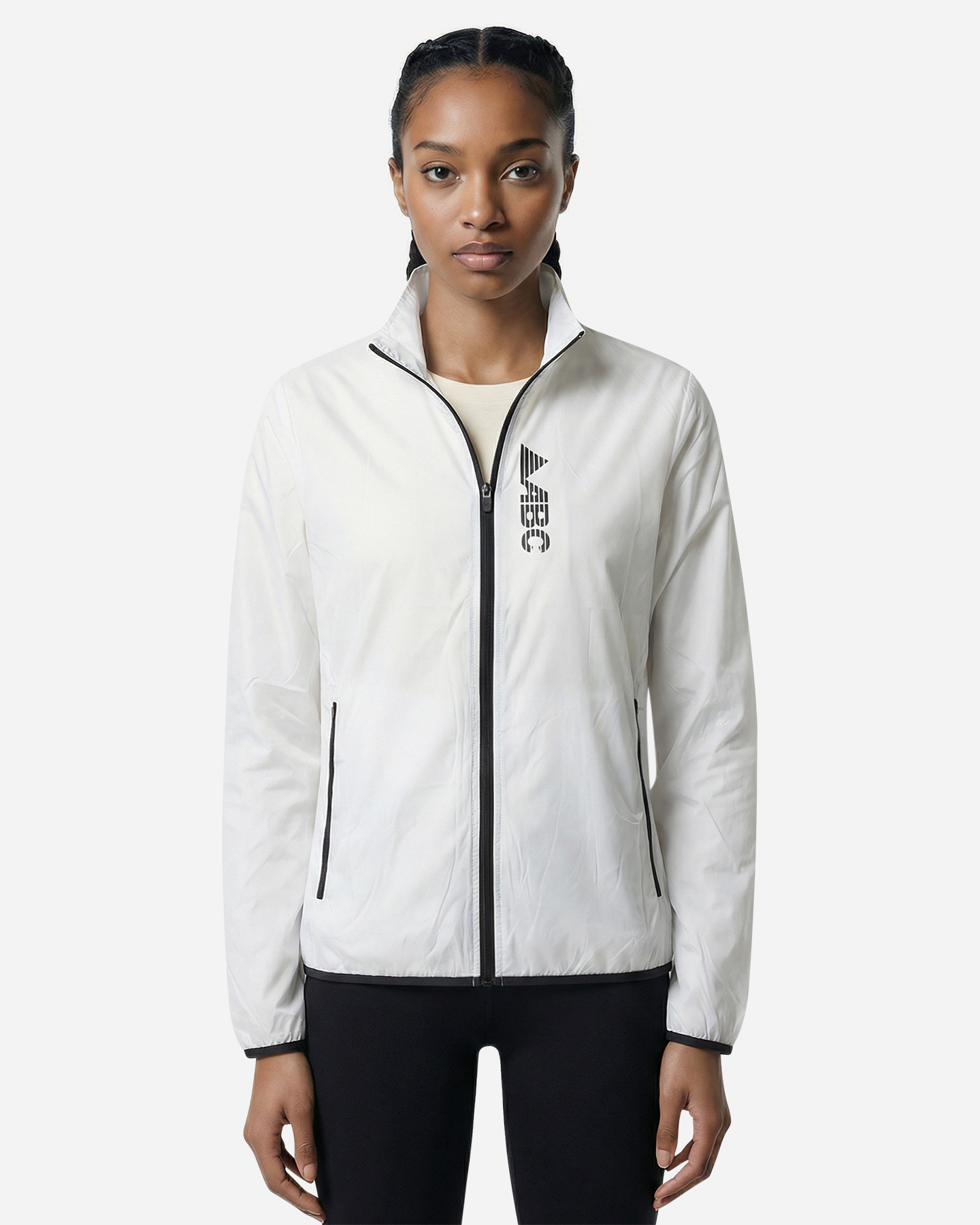 Giacca running ABC TECH M - Bianco - 2 | Cisalfa Sport