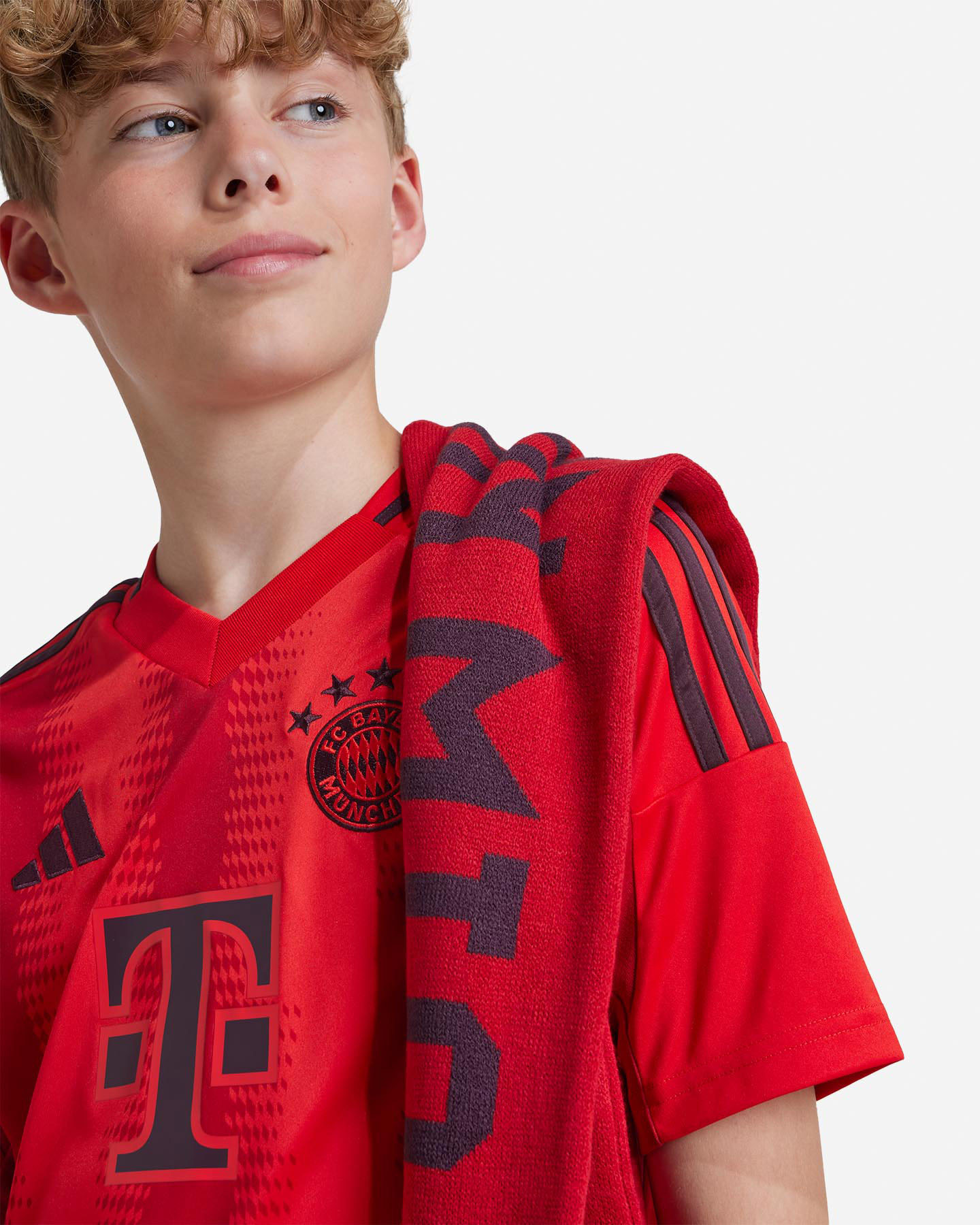 Maglia calcio ufficiale ADIDAS BAYERN MONACO HOME 24-25 JR - Rosso - 5 | Cisalfa Sport
