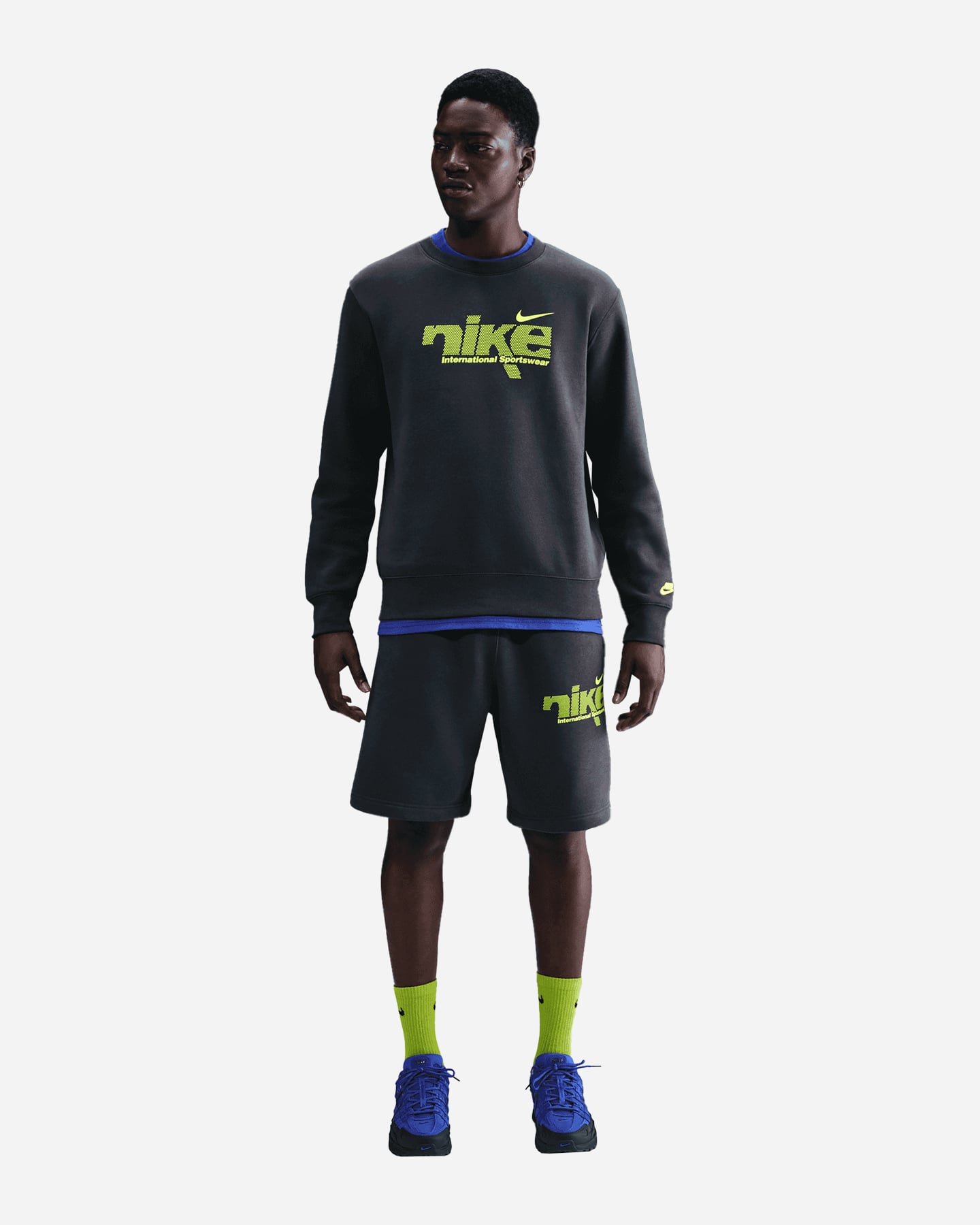Pantaloncini NIKE FL CLUB SWOOSH SPORT M - Antracite - 1 | Cisalfa Sport