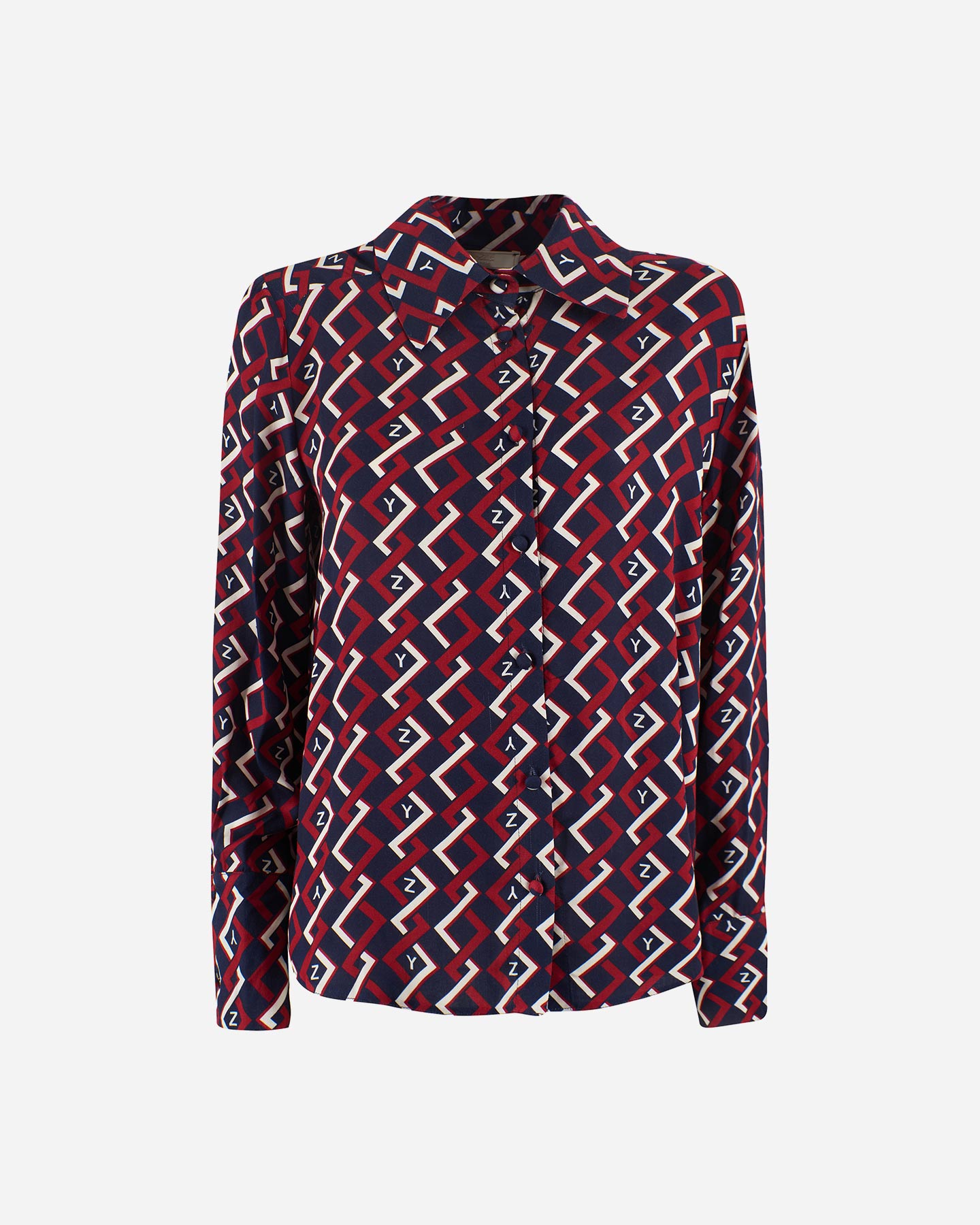 Camicia YES ZEE GEOMETRICA W - Rosso - 0 | Cisalfa Sport