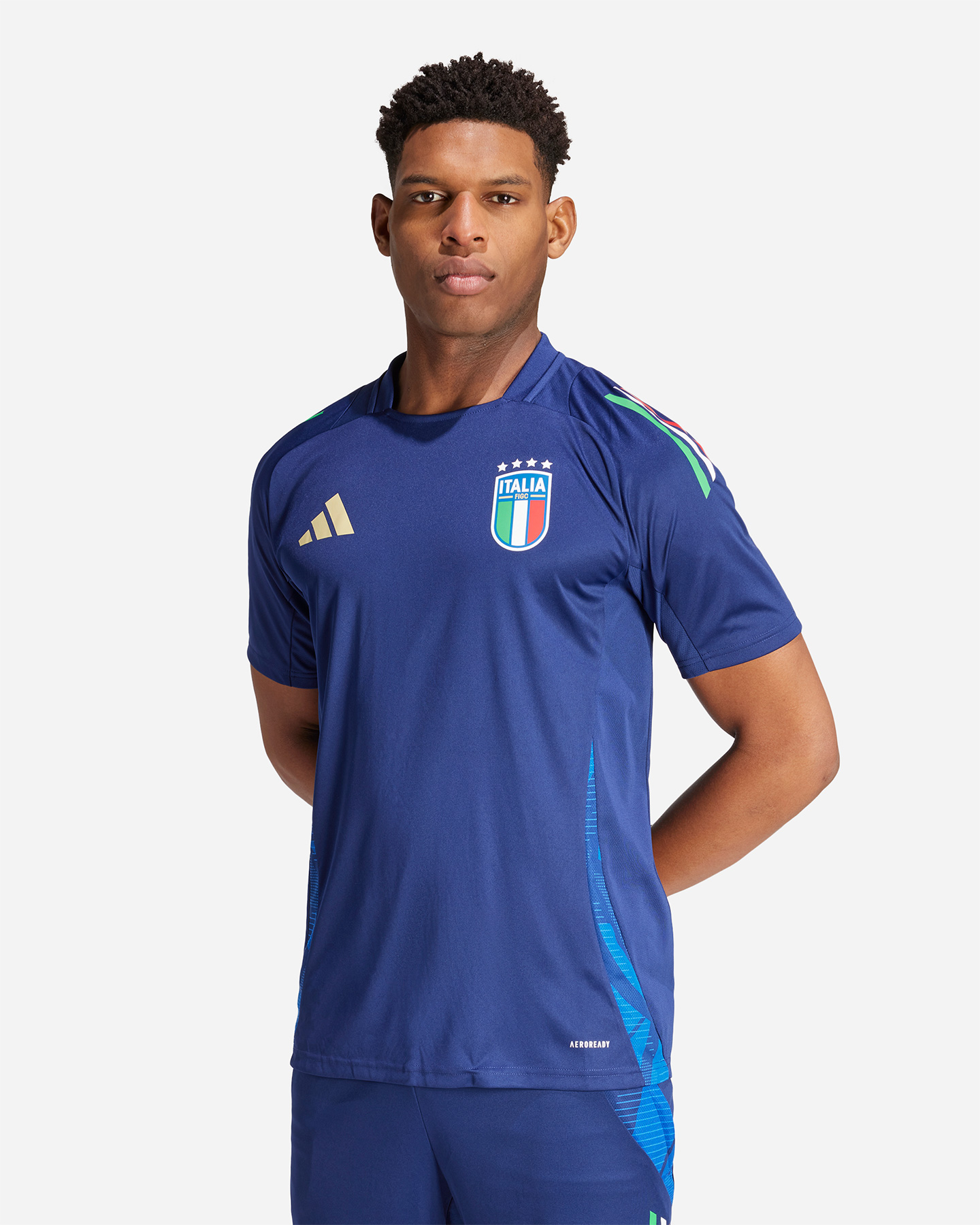 Abbigliamento calcio ufficiale ADIDAS ITALIA FIGC TRAINING M - Blu Navy - 3 | Cisalfa Sport