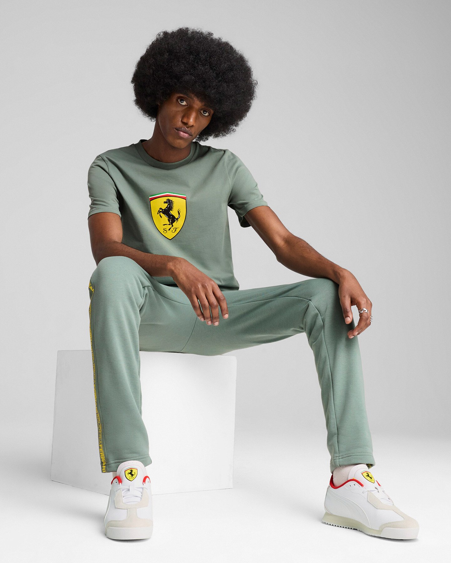 Fanwear PUMA FERRARI COLORED BIG SHIELD M - Verde - 4 | Cisalfa Sport