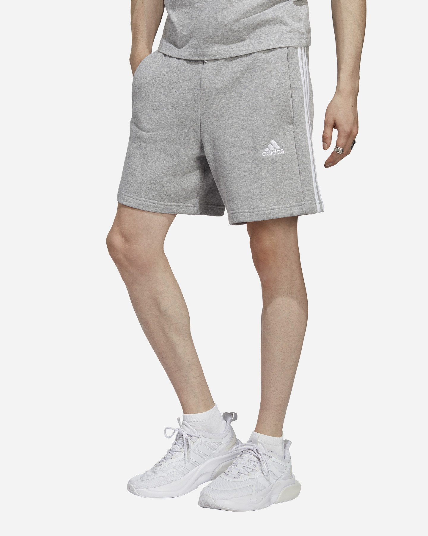 Pantaloncini ADIDAS CORE 3STRIPES M - Grigio - 1 | Cisalfa Sport