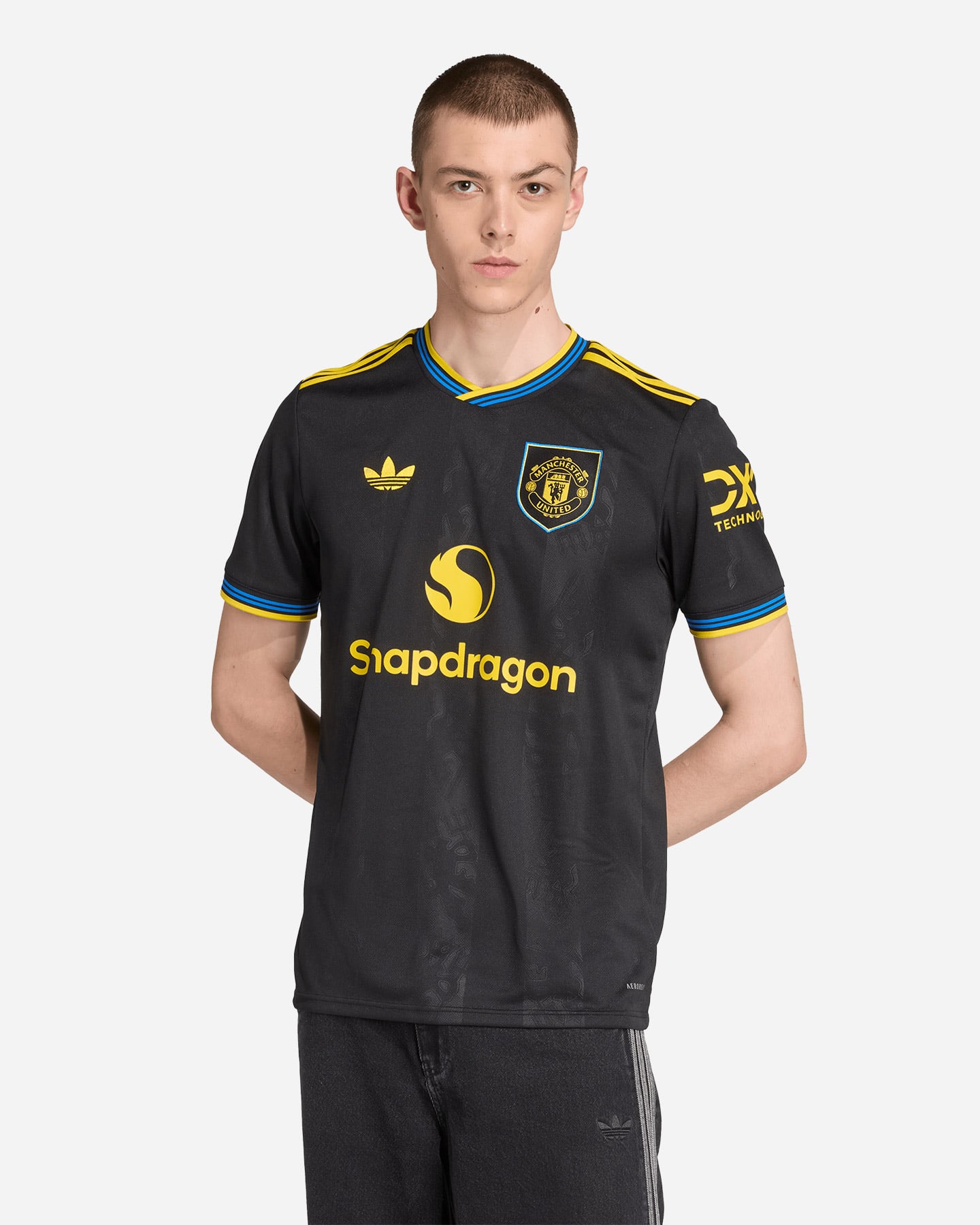 Maglia calcio ufficiale ADIDAS MANCHESTER UNITED THIRD 25-26 M - Nero - 2 | Cisalfa Sport