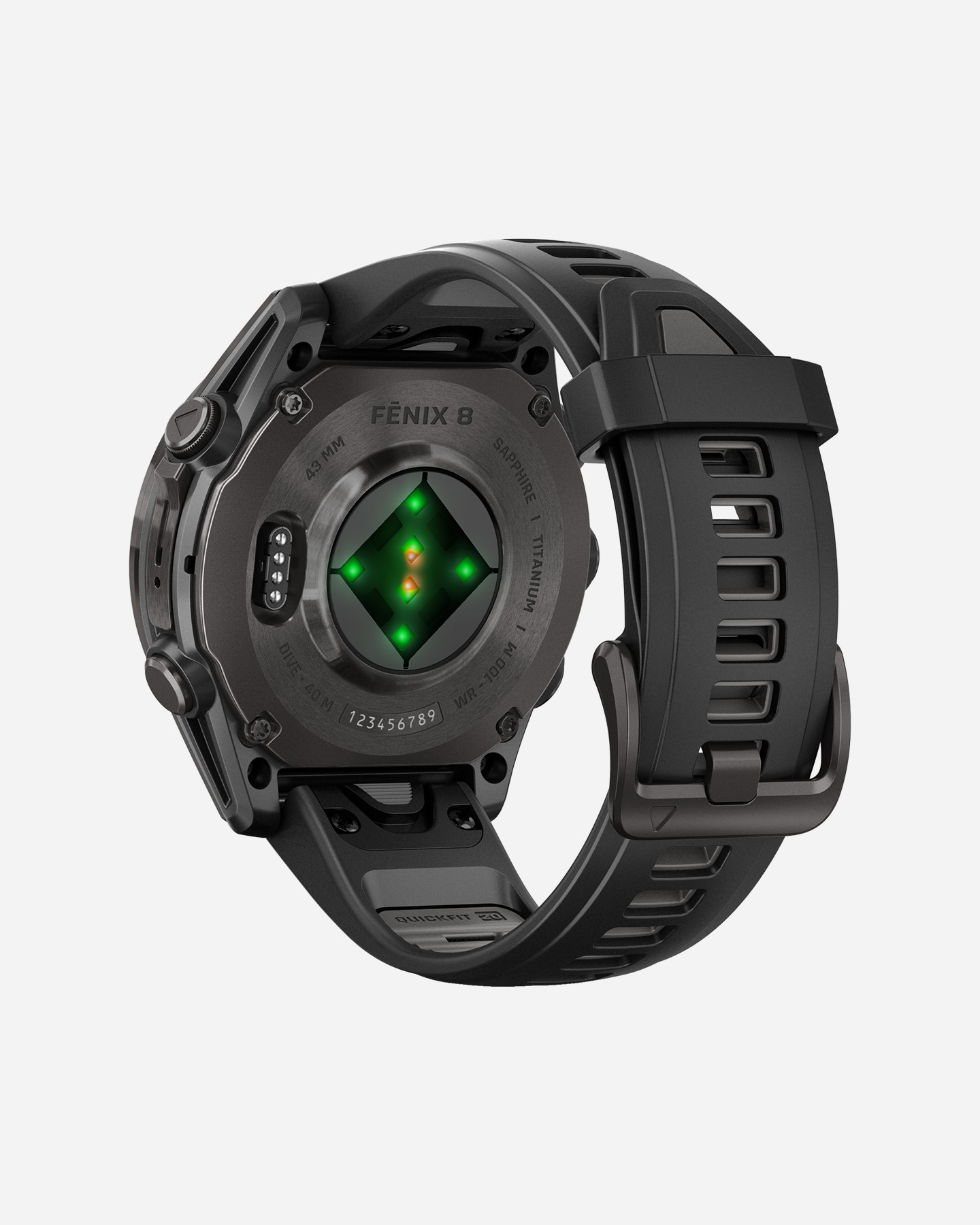 Orologio multifunzione GARMIN FENIX 8 AMOLED 43MM SAPPHIRE  - Grigio - 5 | Cisalfa Sport