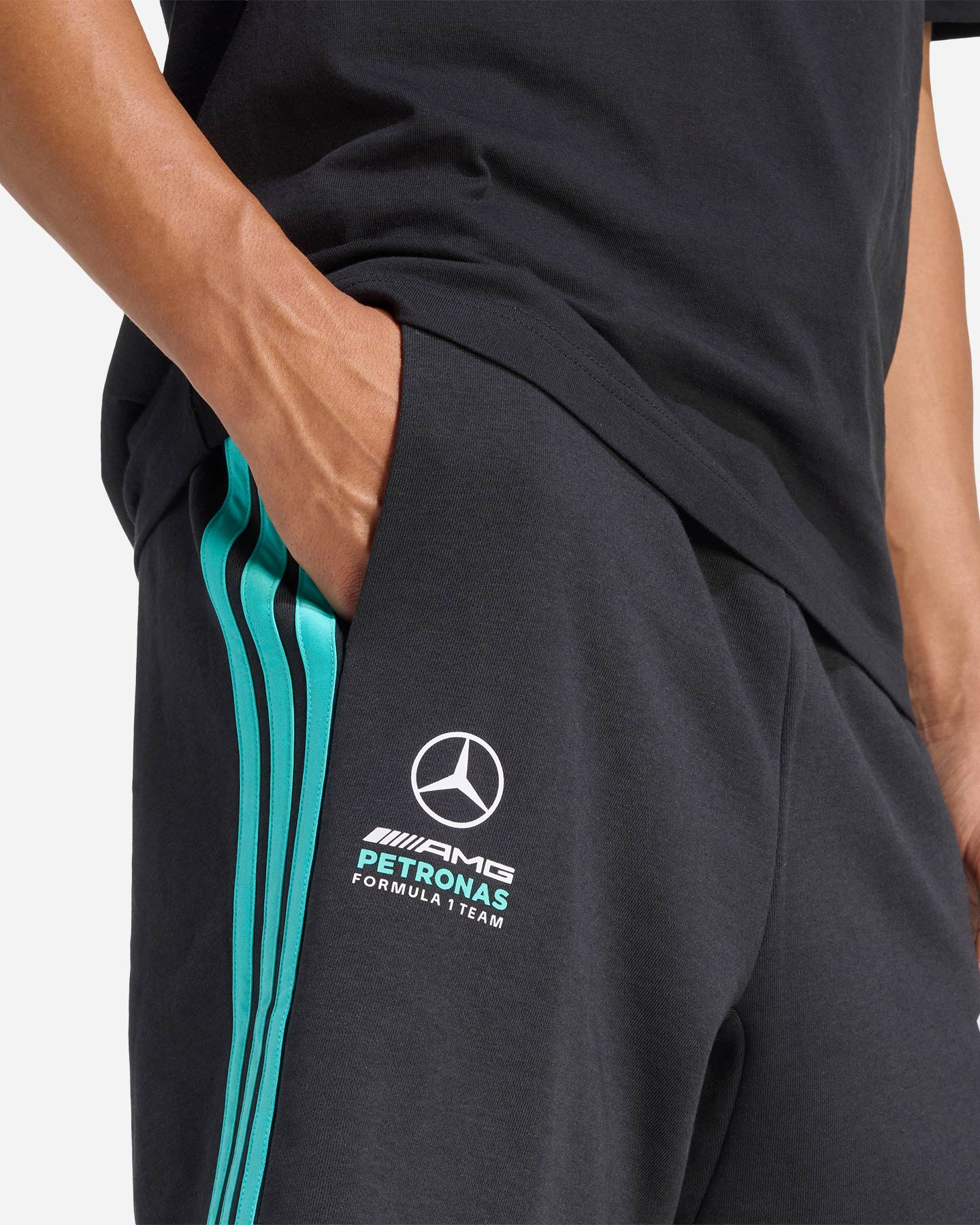 Pantaloncini ADIDAS MERCEDES DNA M - Nero - 4 | Cisalfa Sport
