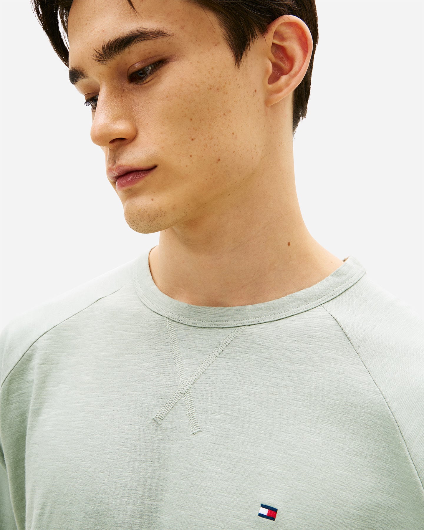 T-shirt TOMMY HILFIGER SMALL FLAG M - Verde - 4 | Cisalfa Sport