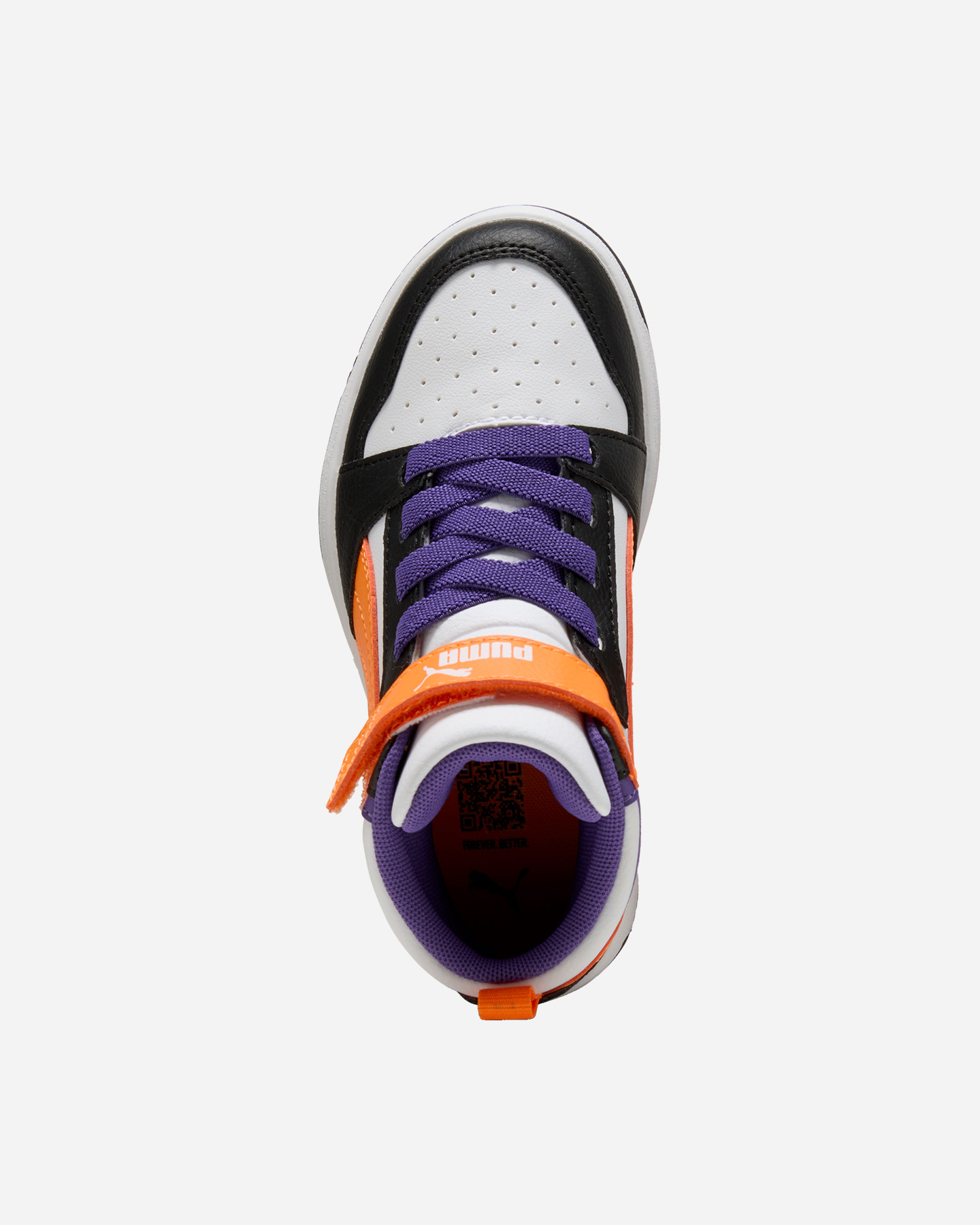 Scarpe sneakers PUMA REBOUND V6 MID PS JR - Bianco - 3 | Cisalfa Sport