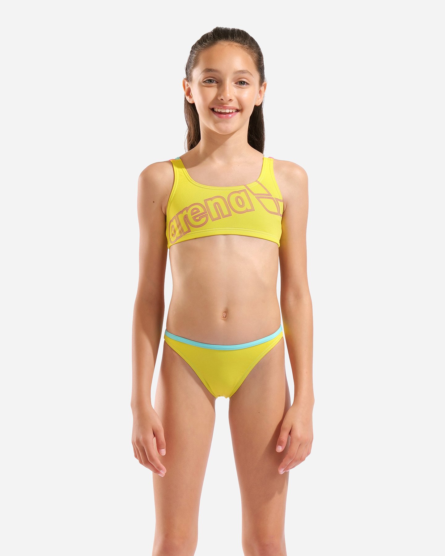 Costume piscina ARENA LOGO JR - Giallo - 2 | Cisalfa Sport