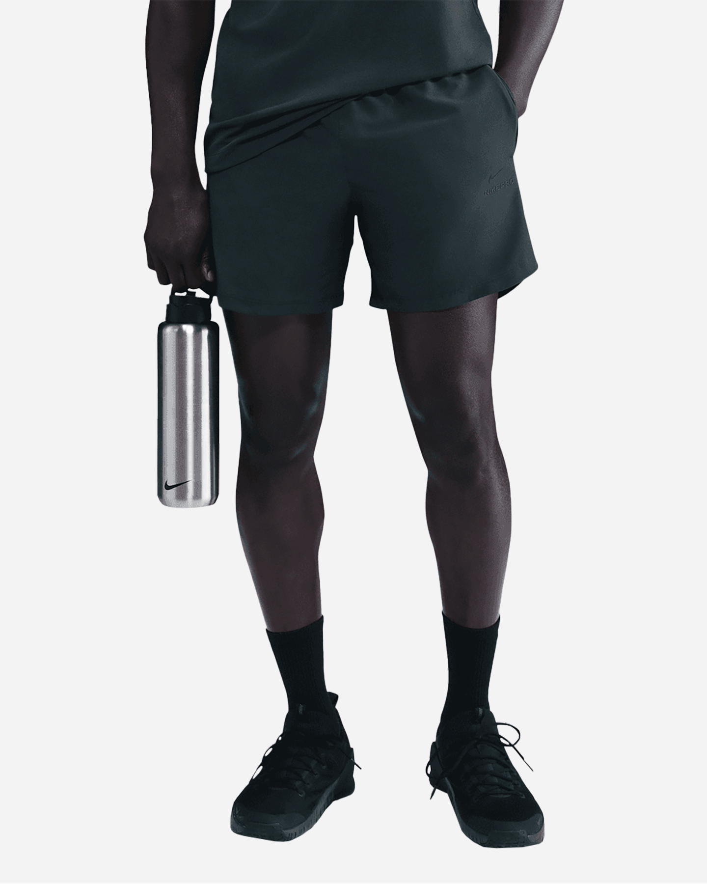 Pantalone training NIKE DRI FIT NK PRO 6IN M - Verde - 0 | Cisalfa Sport