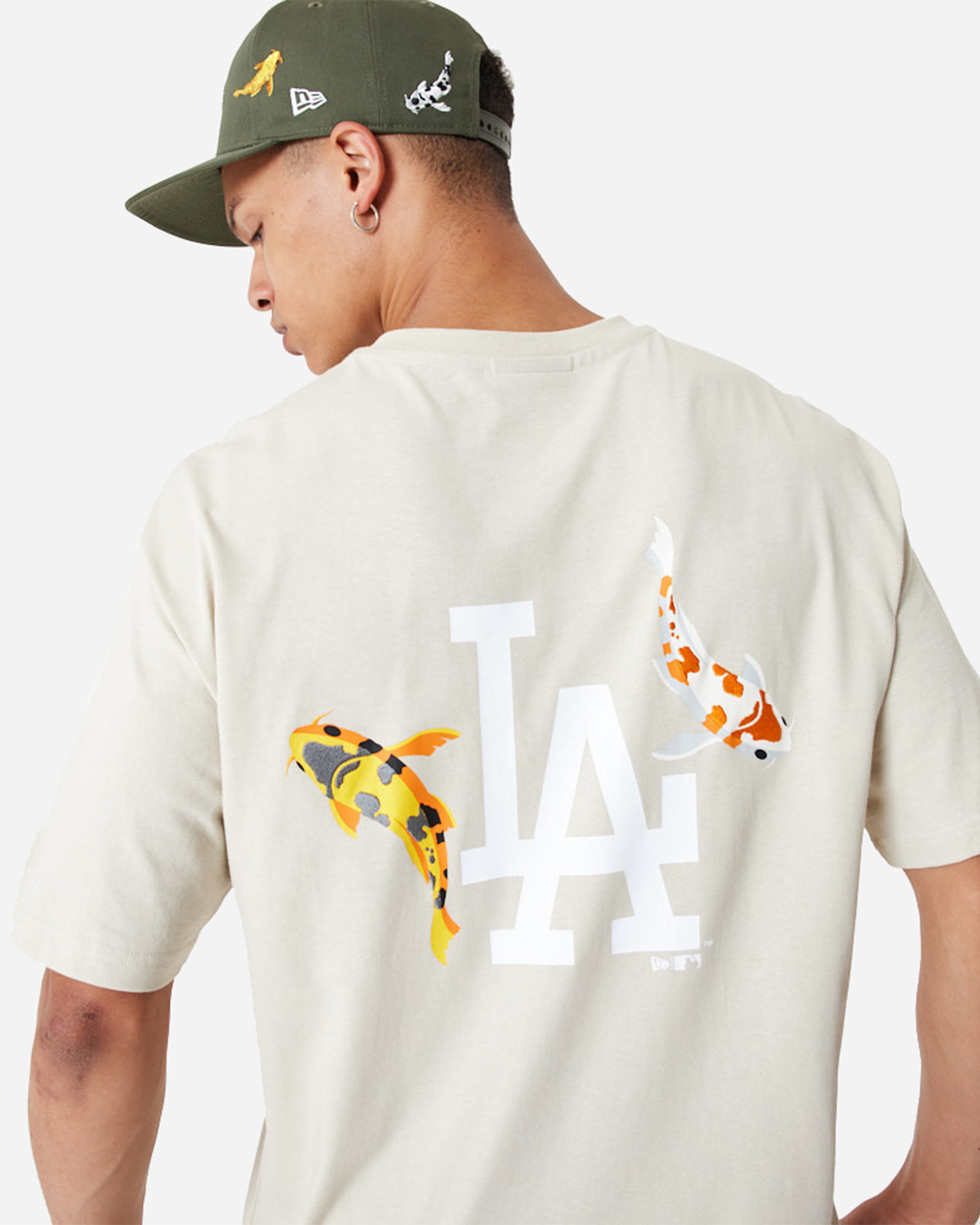 T-shirt NEW ERA MLB FISH GRAPHIC LOS ANGELES DODGERS M - Beige - 3 | Cisalfa Sport