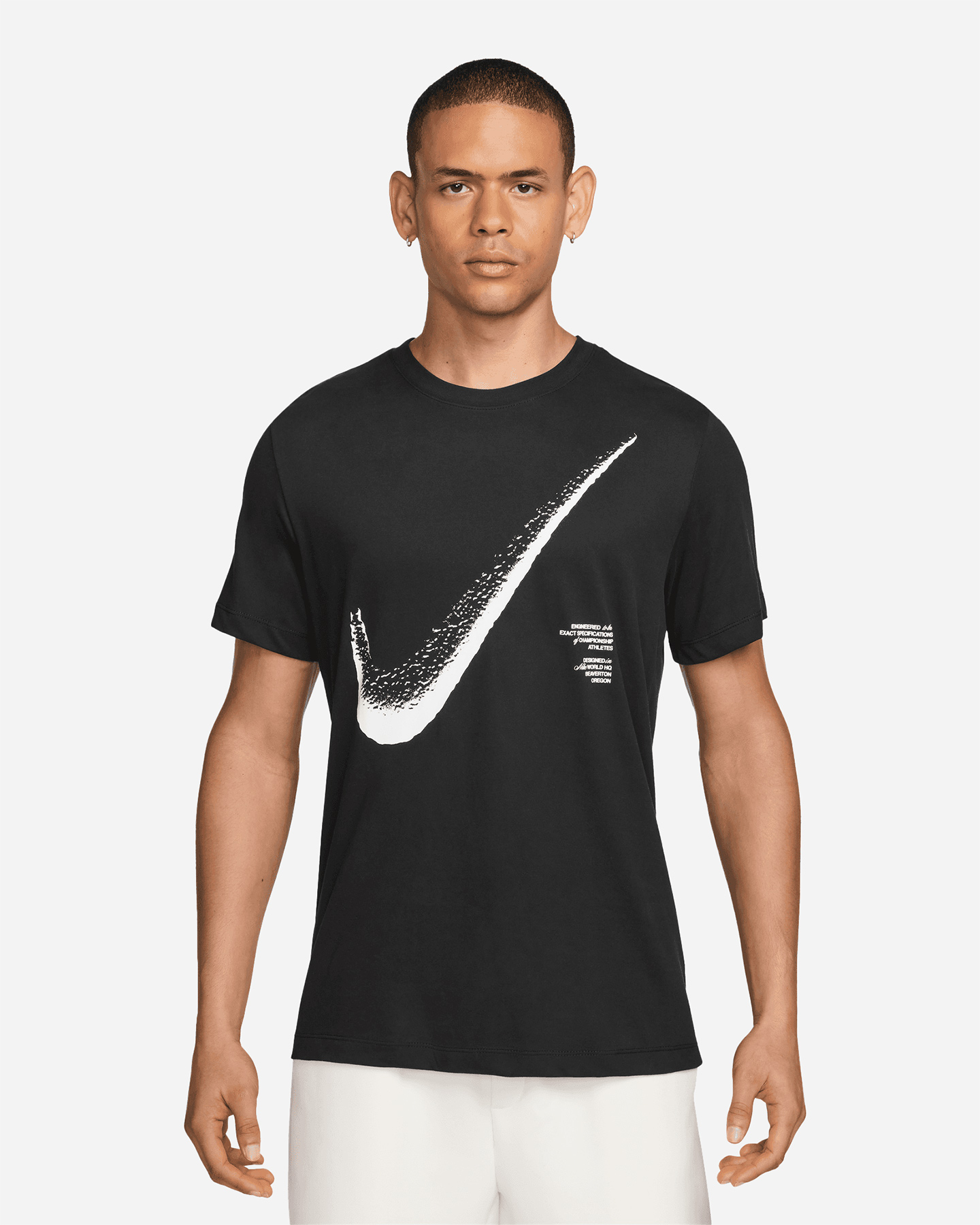 T-shirt training NIKE DRI FIT GFX BIG LOGO M - Nero - 0 | Cisalfa Sport